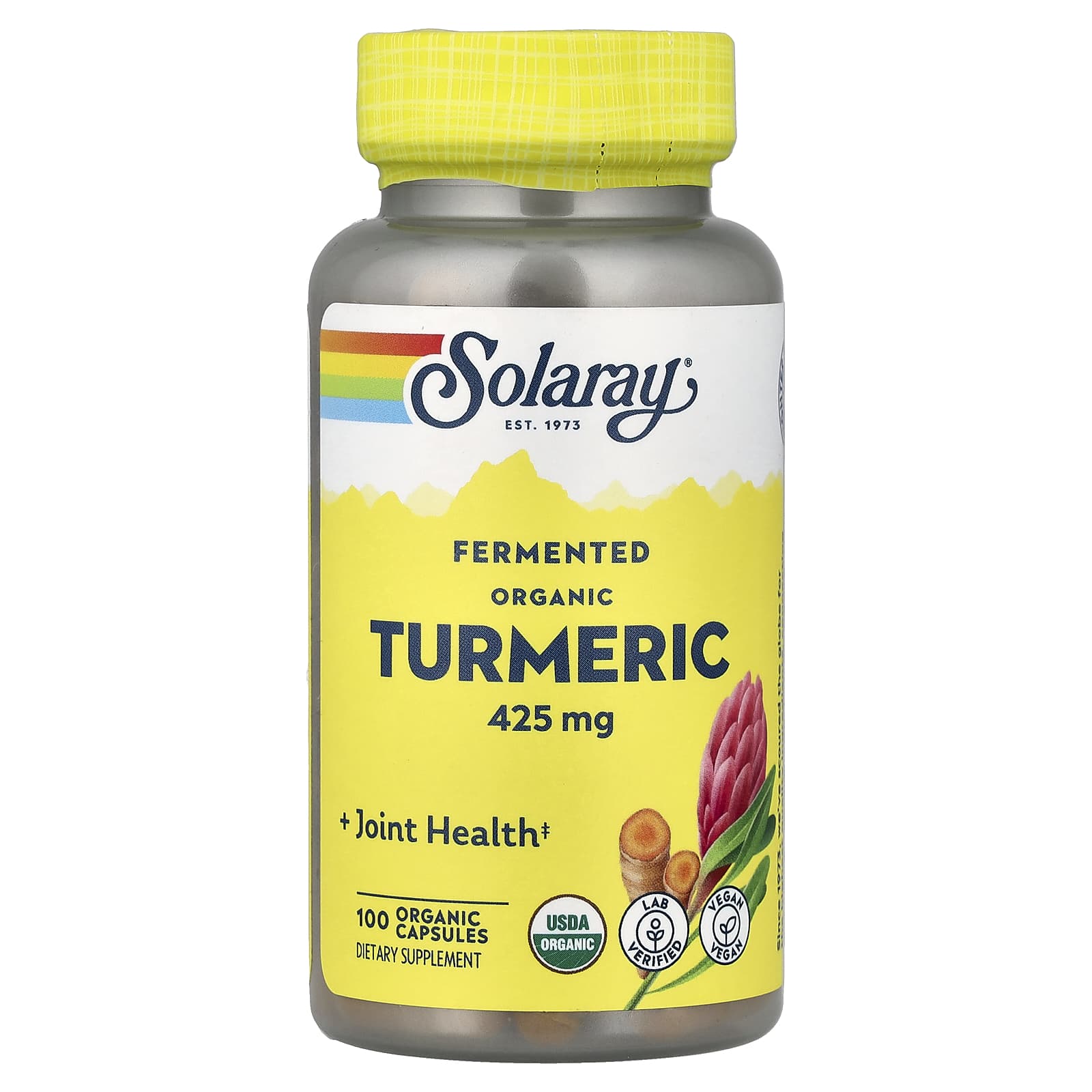 Solaray Fermented Organic Turmeric – 425 mg — Tunisie
