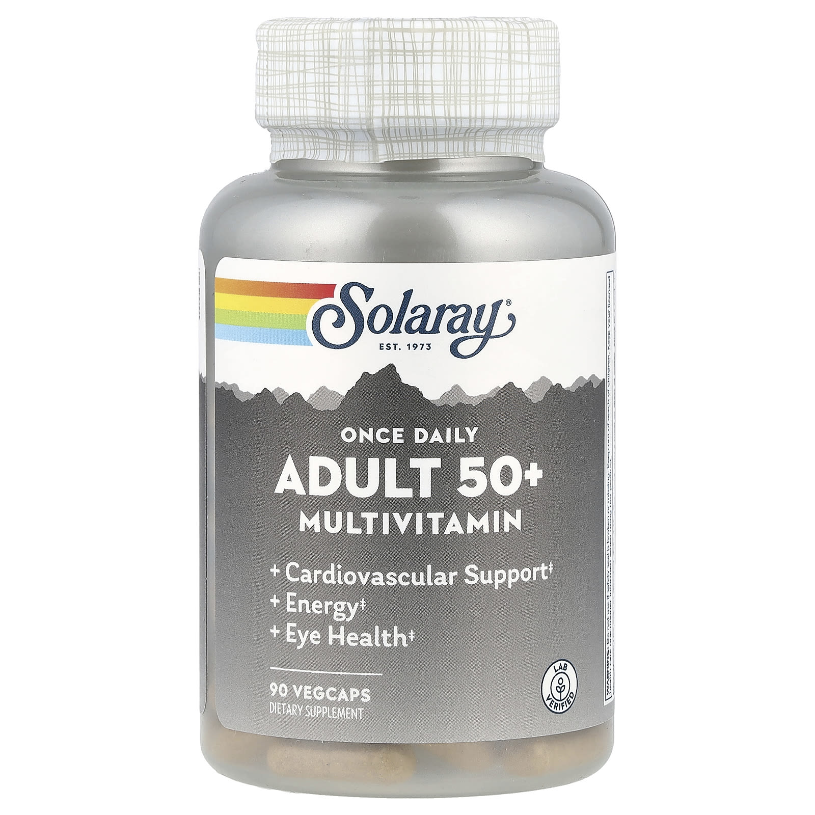 Solaray Once Daily Adult 50+ Multivitamin, 90 VegCaps — Tunisie