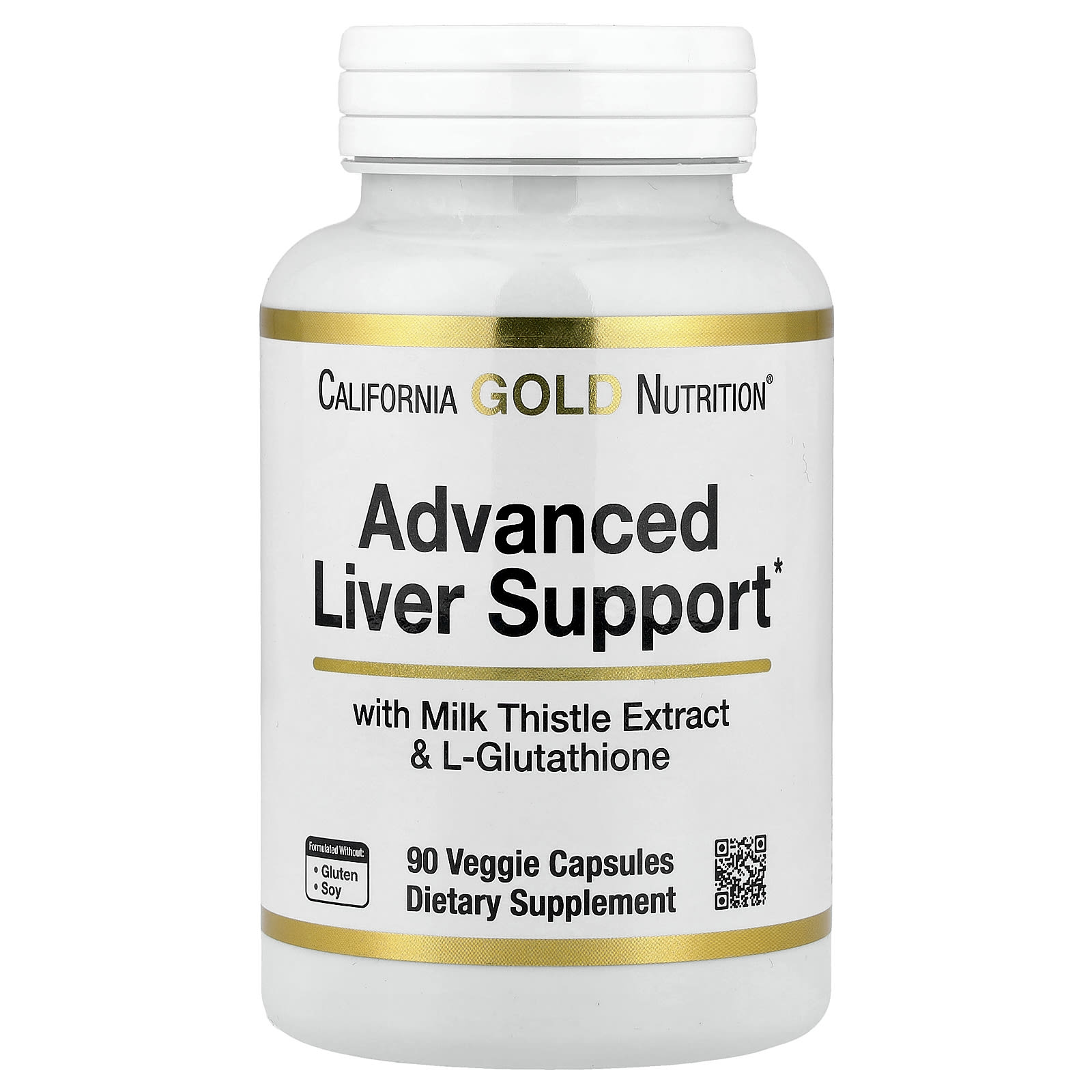 California Gold Nutrition Advanced Liver Support with Milk Thistle Extract, L-Glutathione, Alpha Lipoic Acid – and Grape Seed Extract – 90 gélules végétales — Tunisie