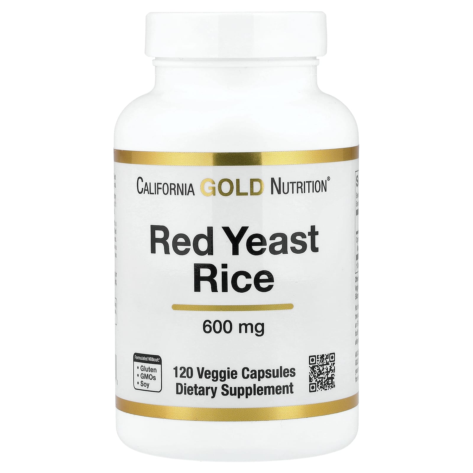 California Gold Nutrition Red Yeast Rice – 120 gélules végétales — Tunisie