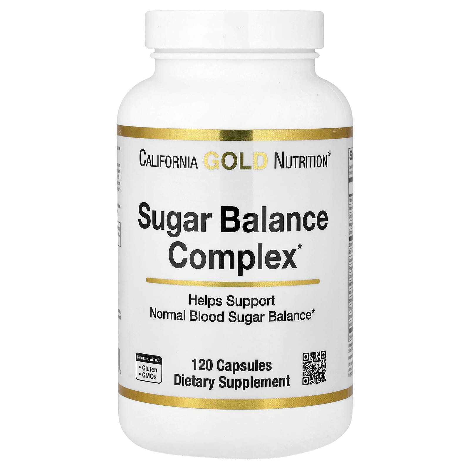 California Gold Nutrition Sugar Balance Complex with Chromium, Gymnema Sylvestre, Gingko Biloba and Milk Thistle – 120 gélules — Tunisie