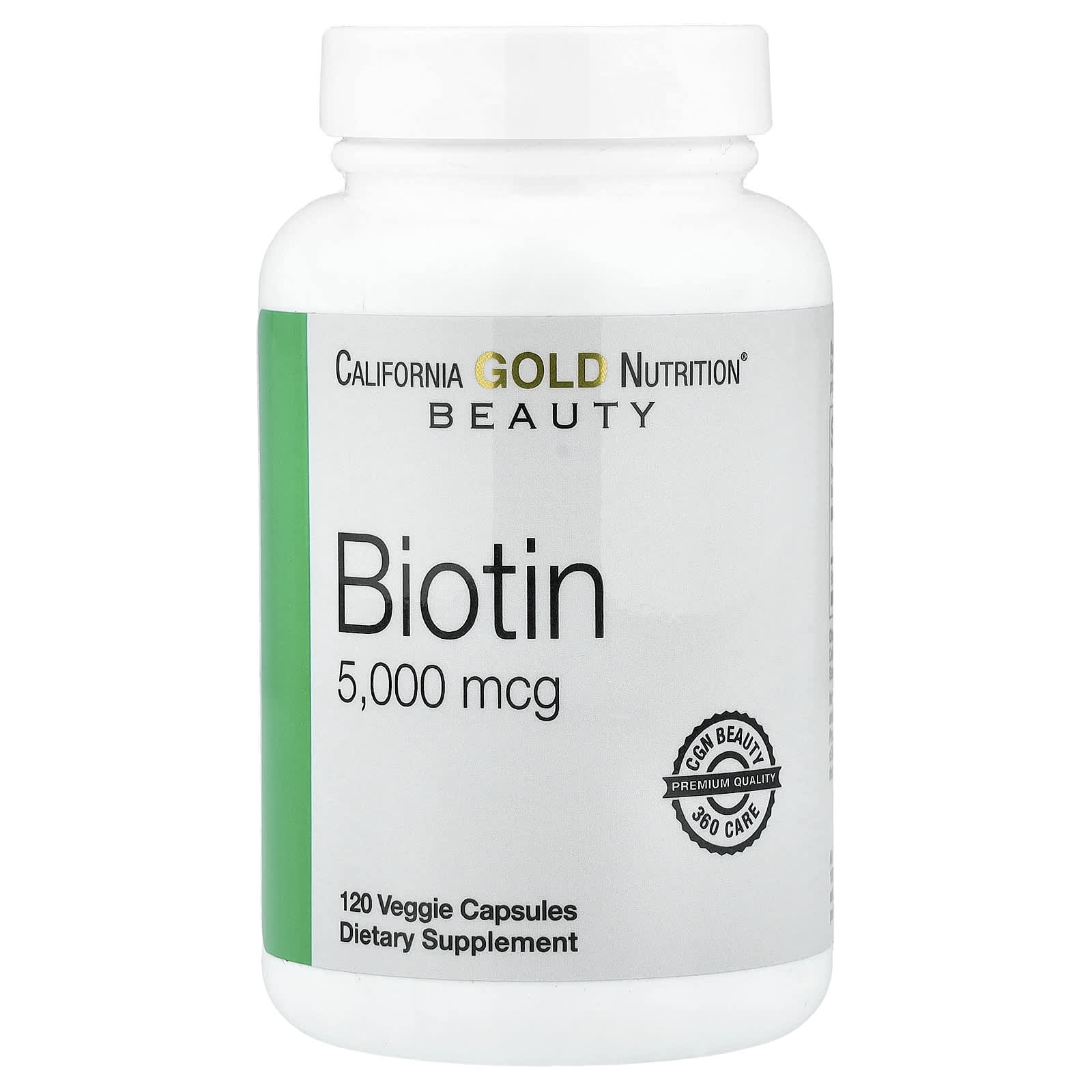 California Gold Nutrition Biotin – 120 gélules végétales — Tunisie