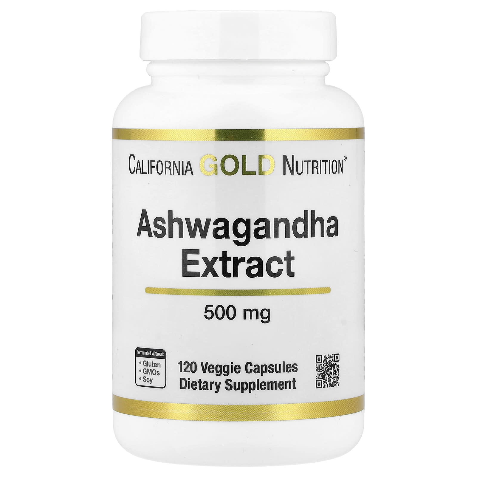 California Gold Nutrition Ashwagandha – 120 gélules végétales — Tunisie