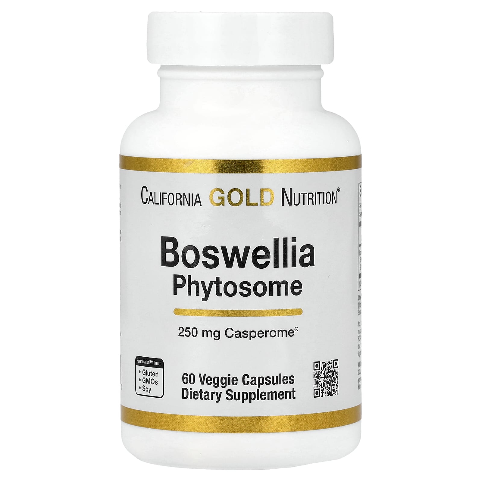 California Gold Nutrition Boswellia Serrata Phytosome with Sunflower Lecithin – 60 gélules végétales — Tunisie