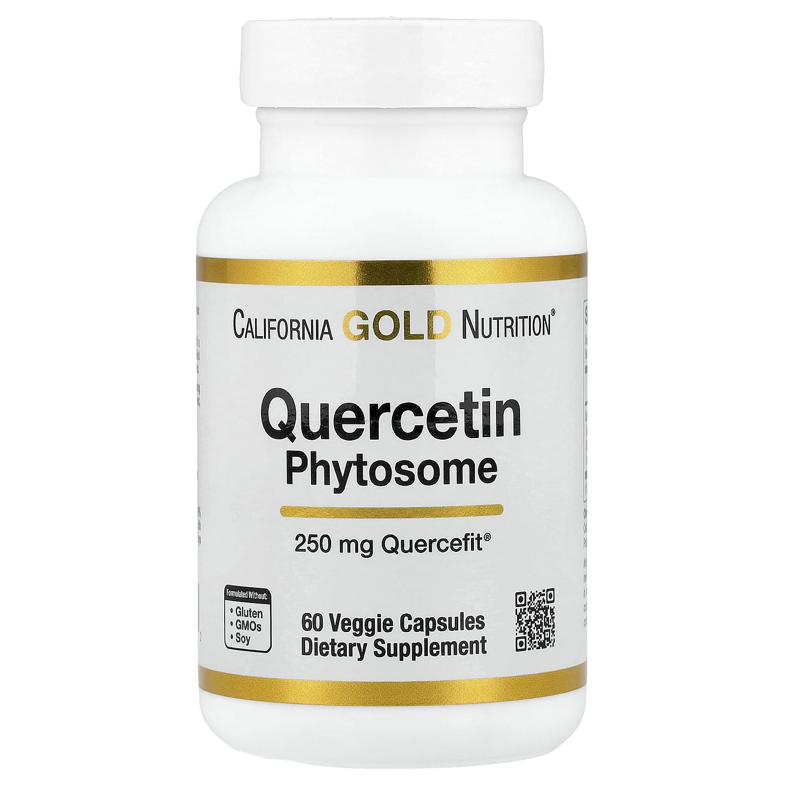 California Gold Nutrition Quercetin Phytosome Quercefit – 60 gélules végétales — Tunisie
