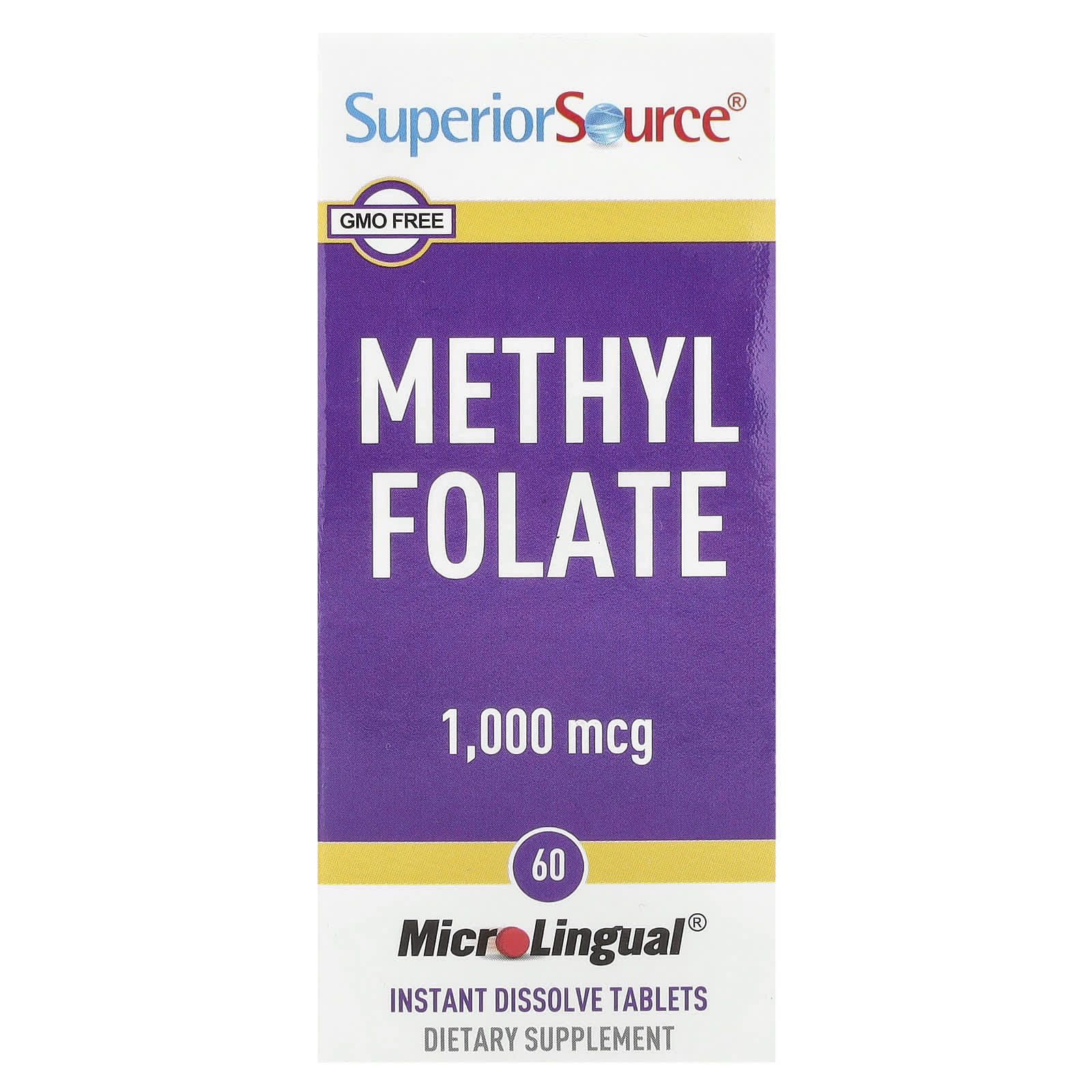 Superior Source Methyl Folate – 1000 µg — Tunisie