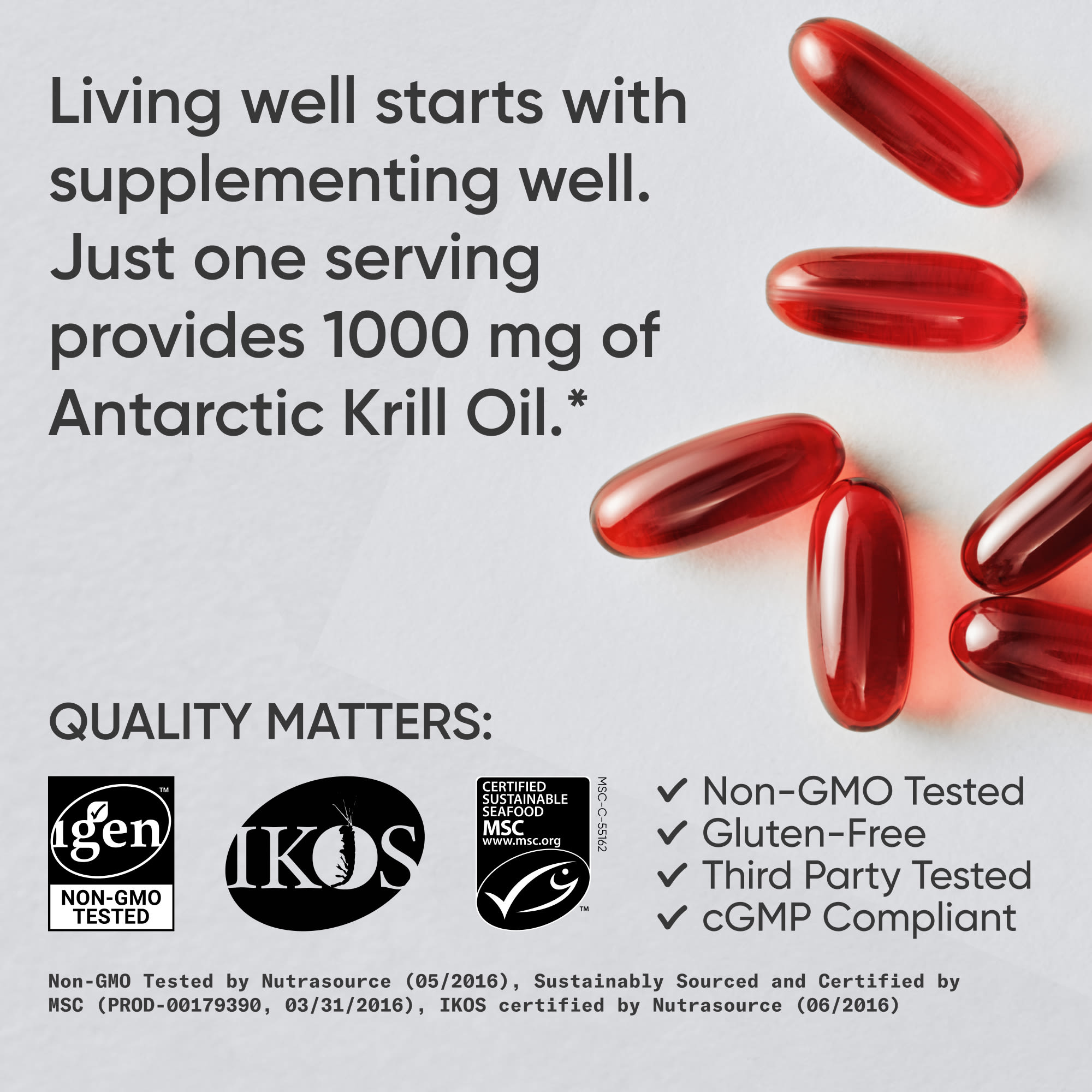 Sports Research Omega-3 Krill Oil – 30 capsules molles — étiquette 5