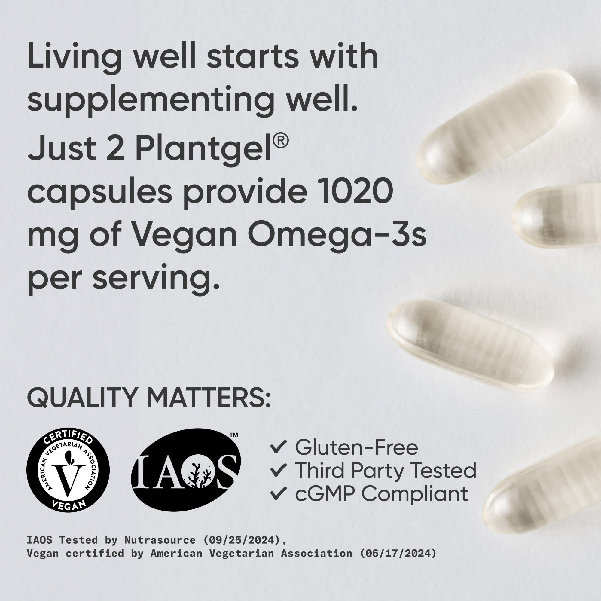 Sports Research Vegan Omega-3, 60 Veggie Softgels — étiquette 5