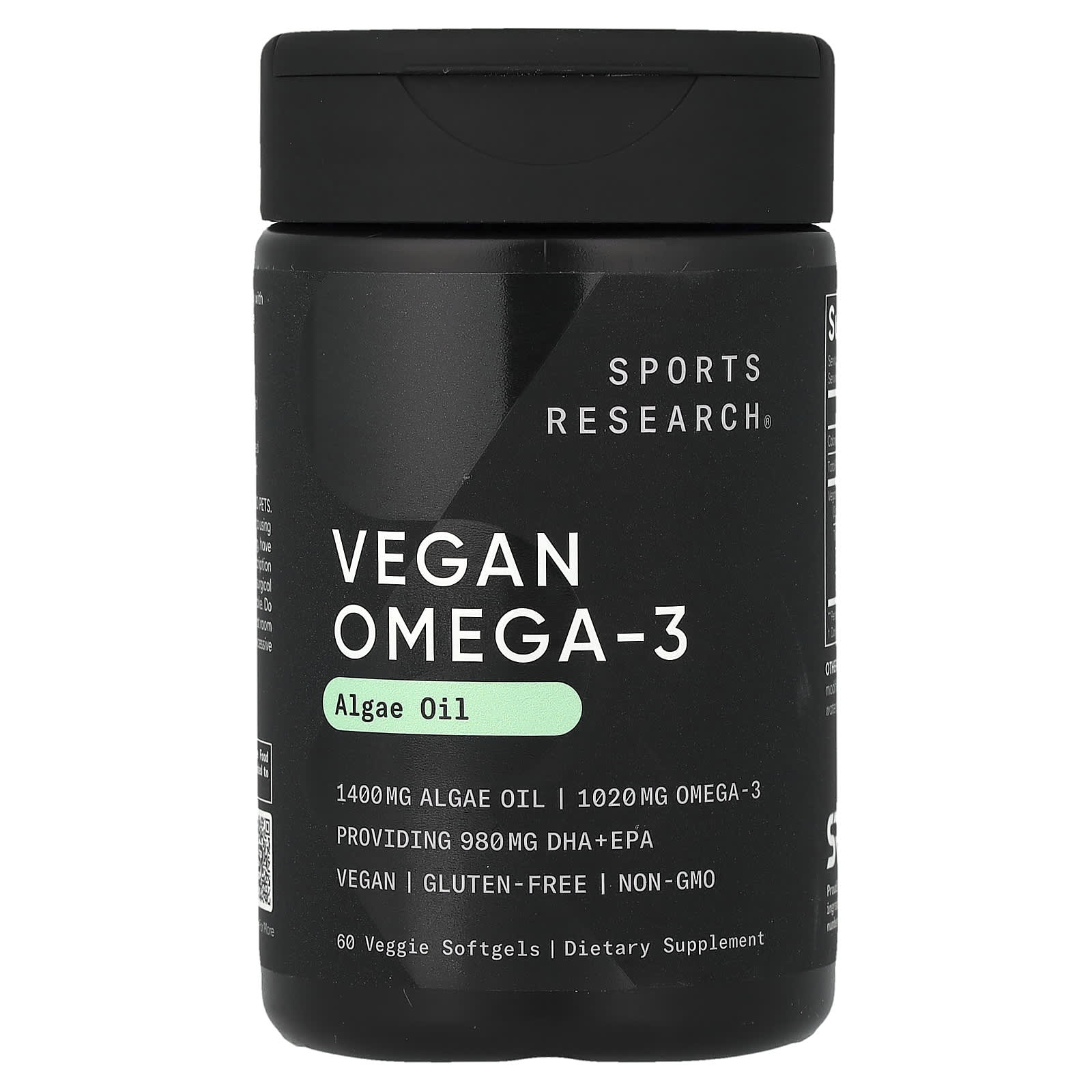 Sports Research Vegan Omega-3, 60 Veggie Softgels — Tunisie