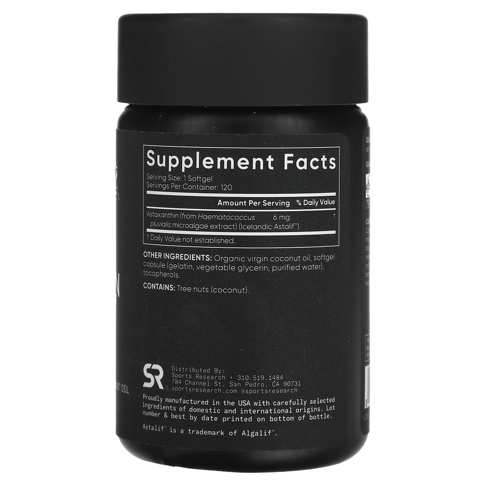 Sports Research Astaxanthin, Mini-Gels – 120 capsules molles — photo 2 sur 2