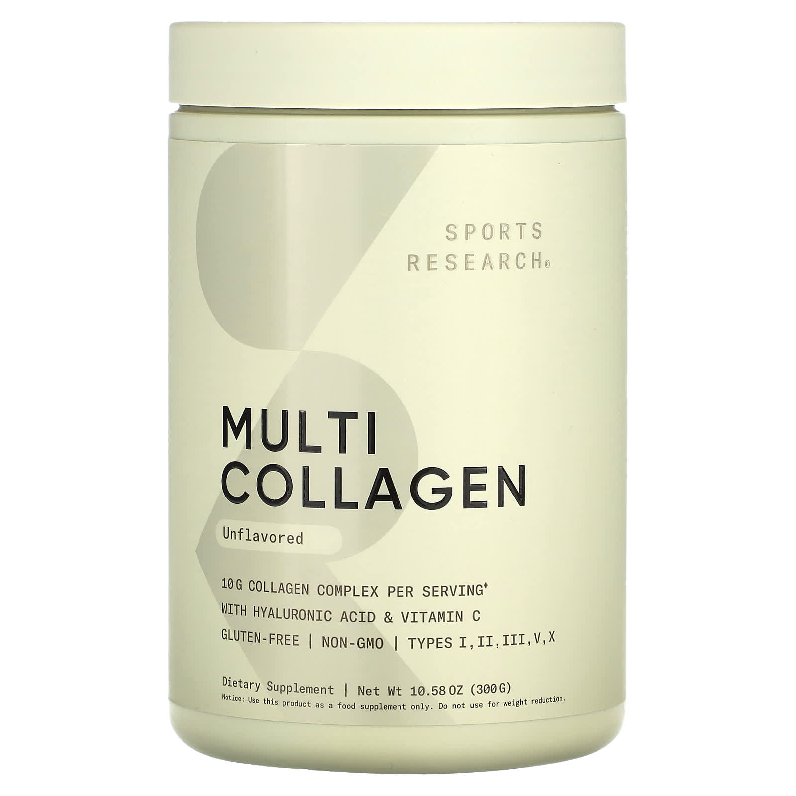 Sports Research Multi Collagen – Sans arôme – 300 g — Tunisie