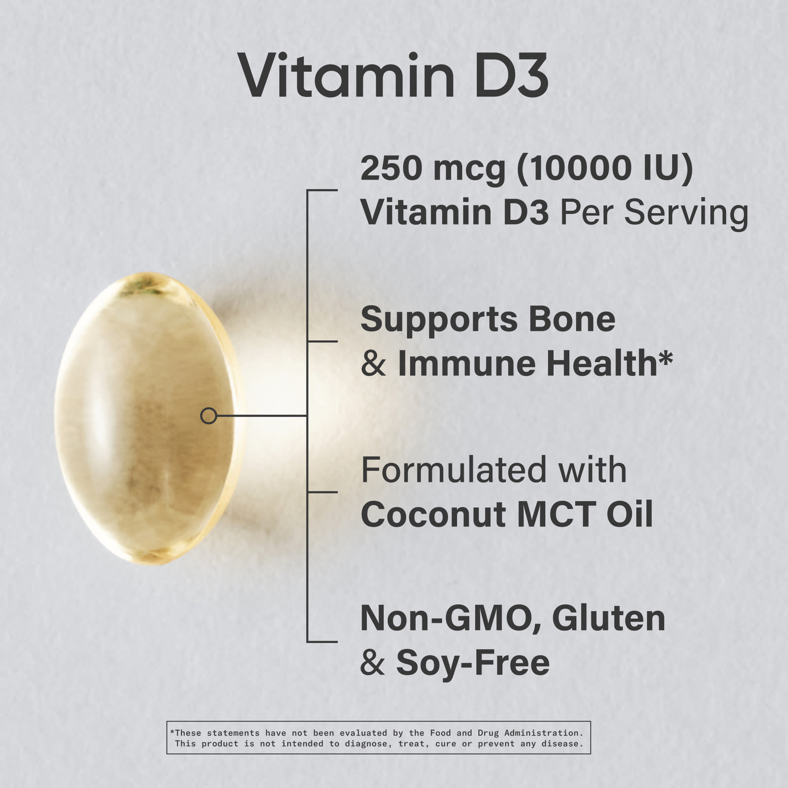 Sports Research Vitamin D3 – 120 capsules molles — étiquette 1