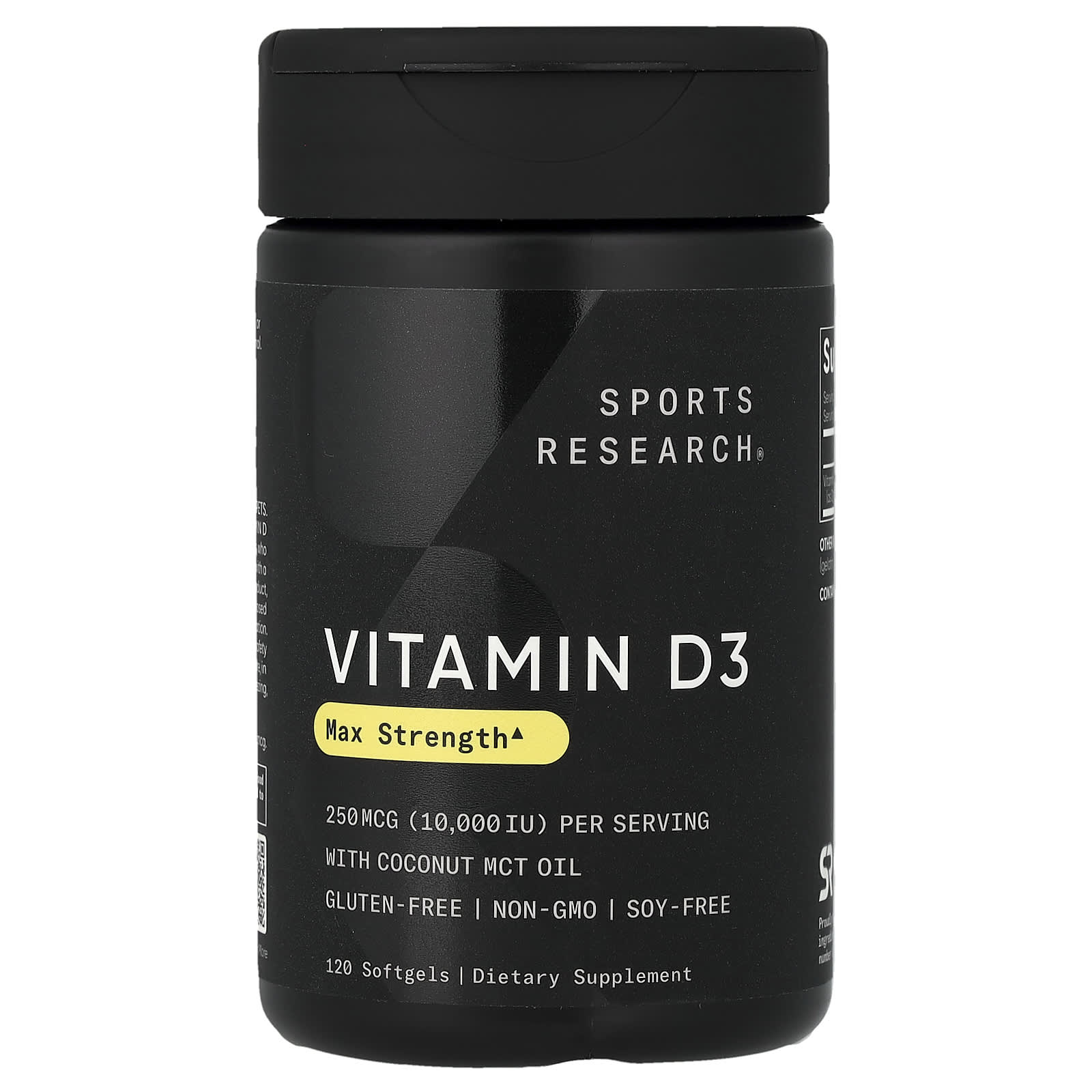Sports Research Vitamin D3 – 120 capsules molles — Tunisie
