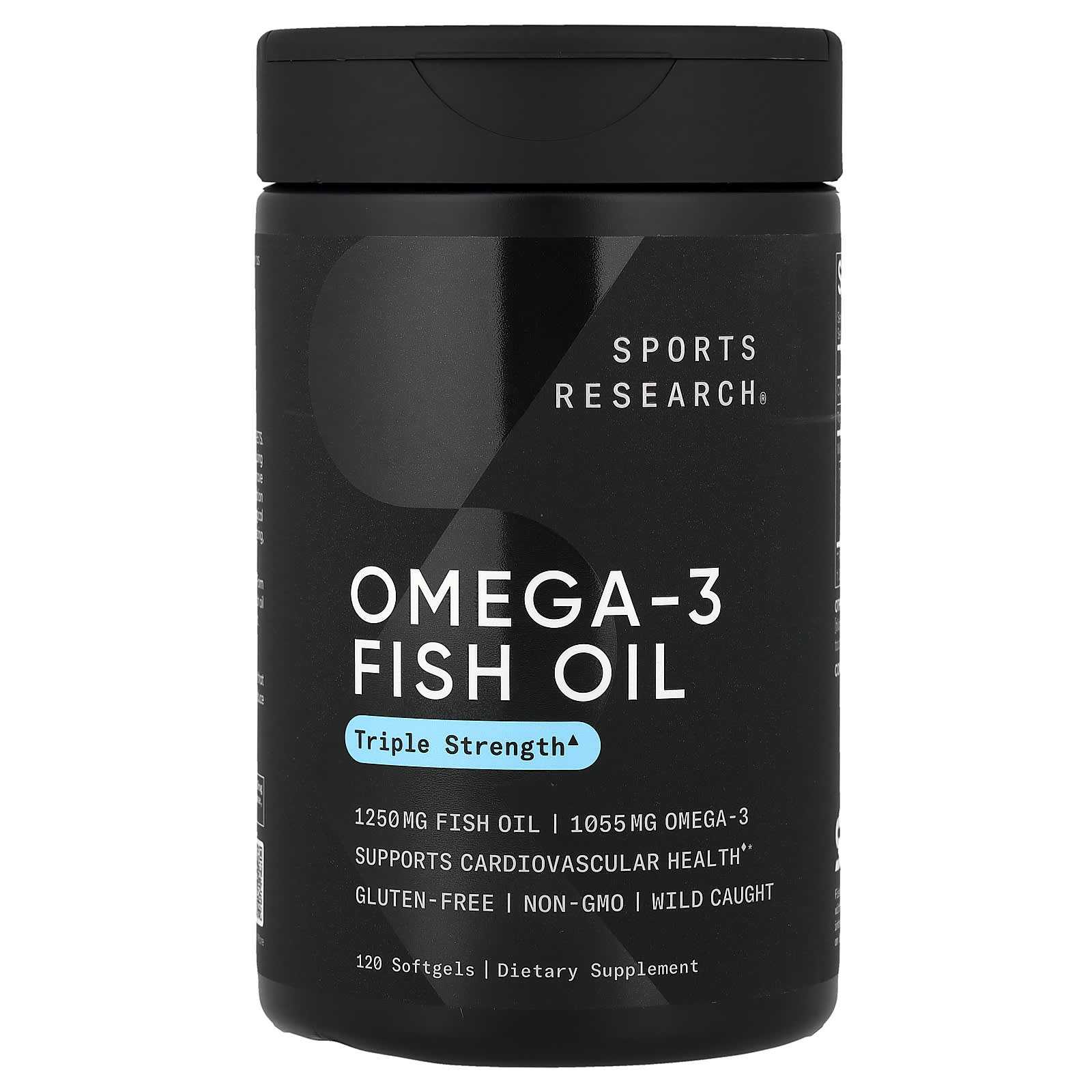 Sports Research Omega-3 Fish Oil, Triple Strength – 120 capsules molles — Tunisie