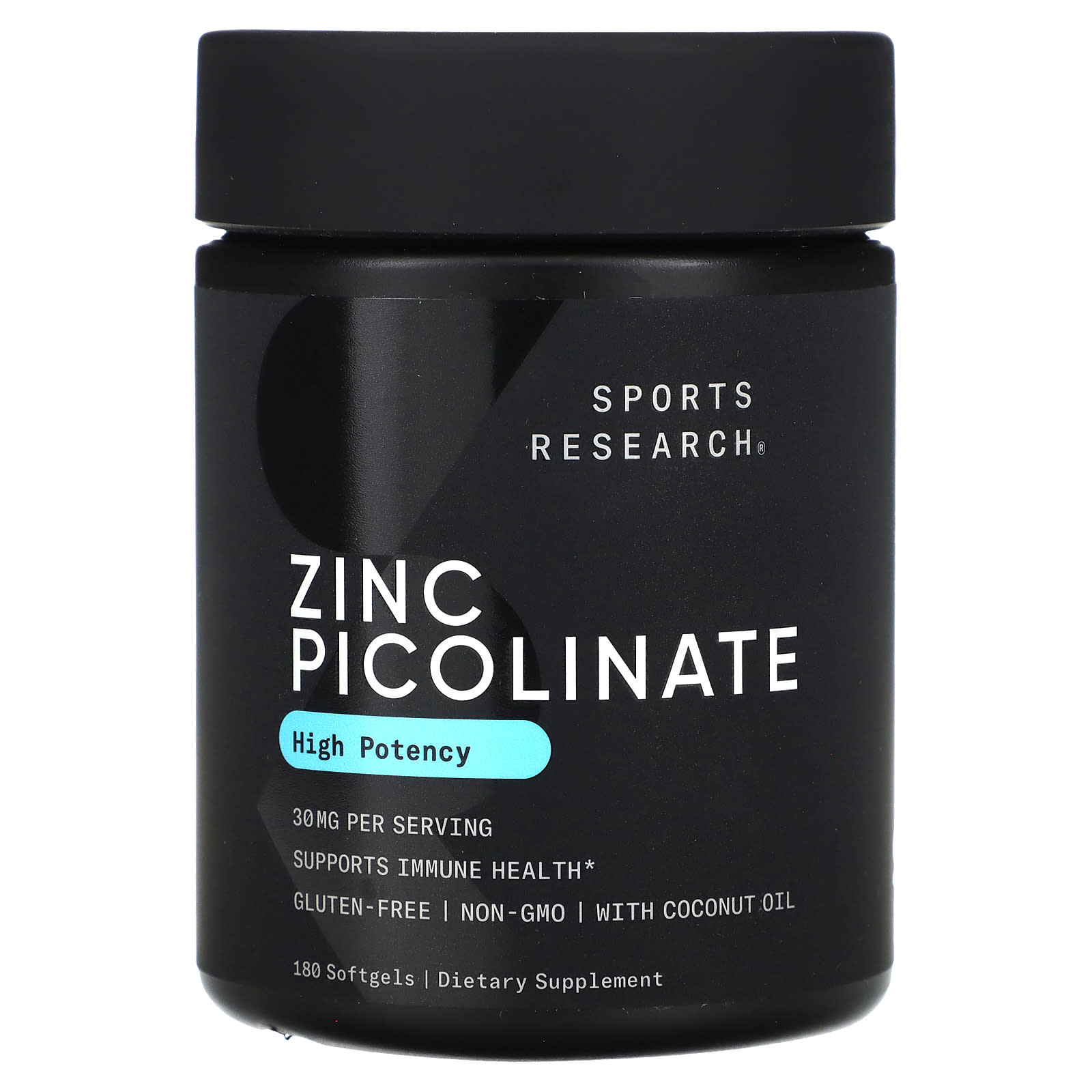 Sports Research Zinc Picolinate, High Potency – 180 capsules molles — Tunisie