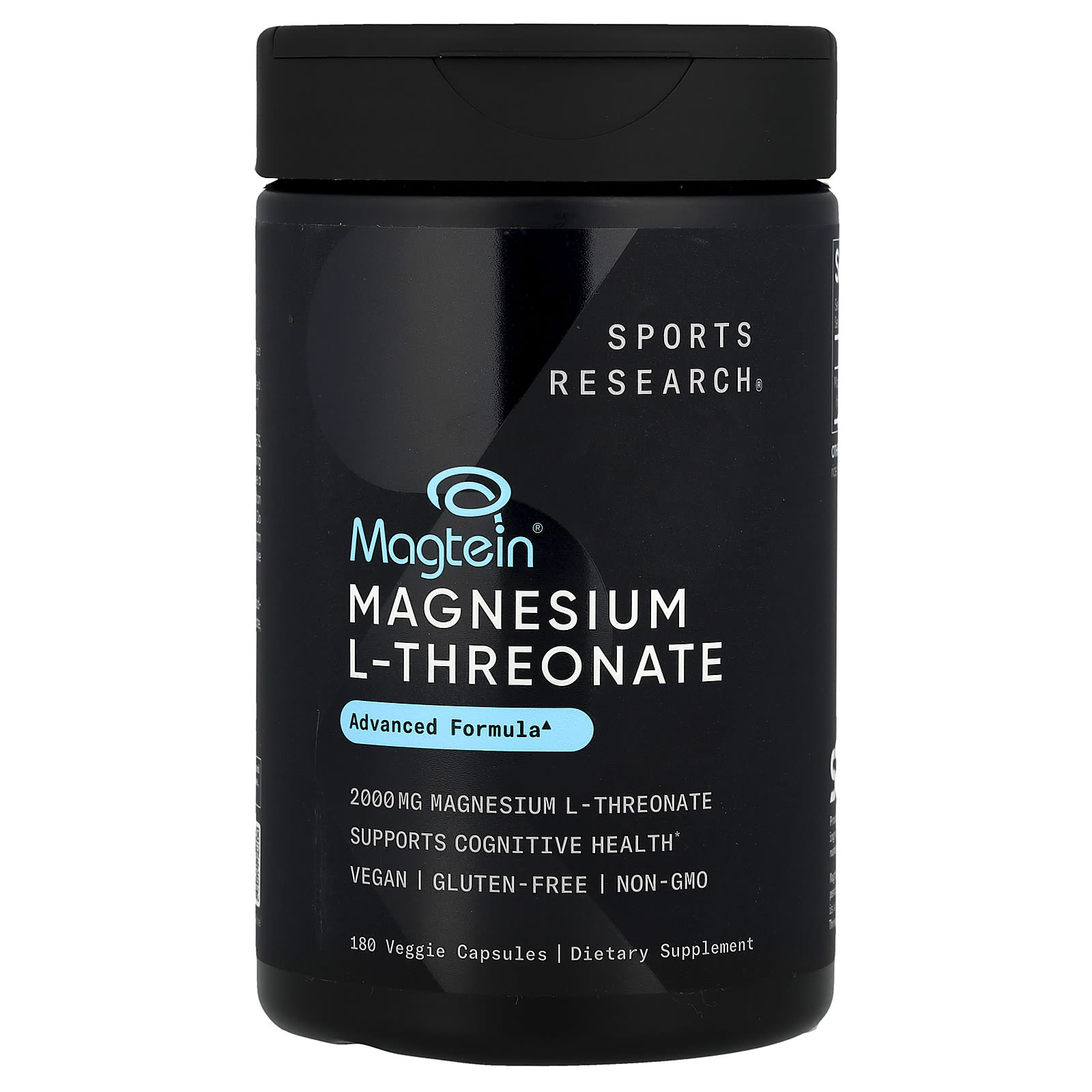 Sports Research Magtein, Magnesium L-Threonate – 180 gélules végétales — Tunisie