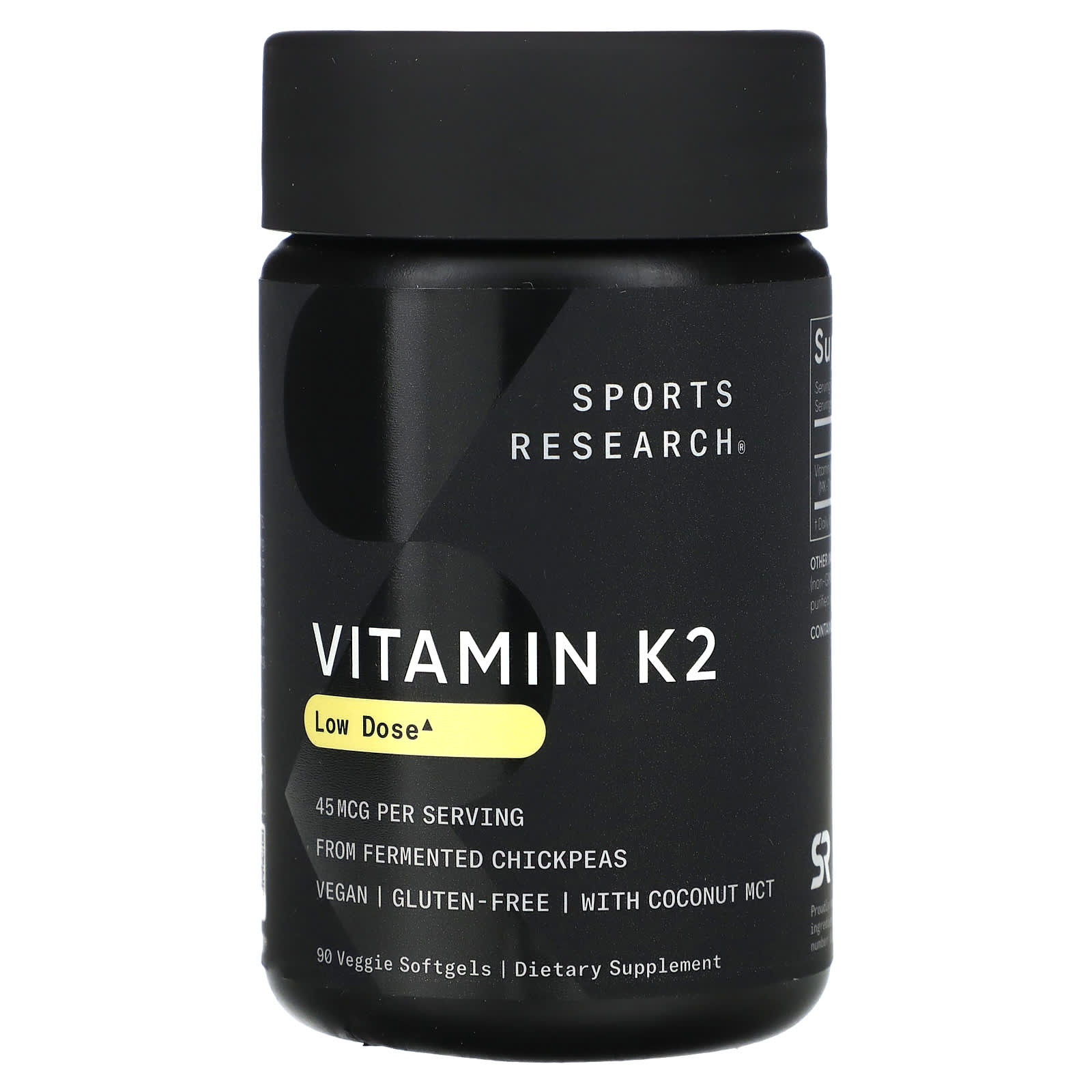 Sports Research Vitamin K2, Low Dose – 45 µg — Tunisie