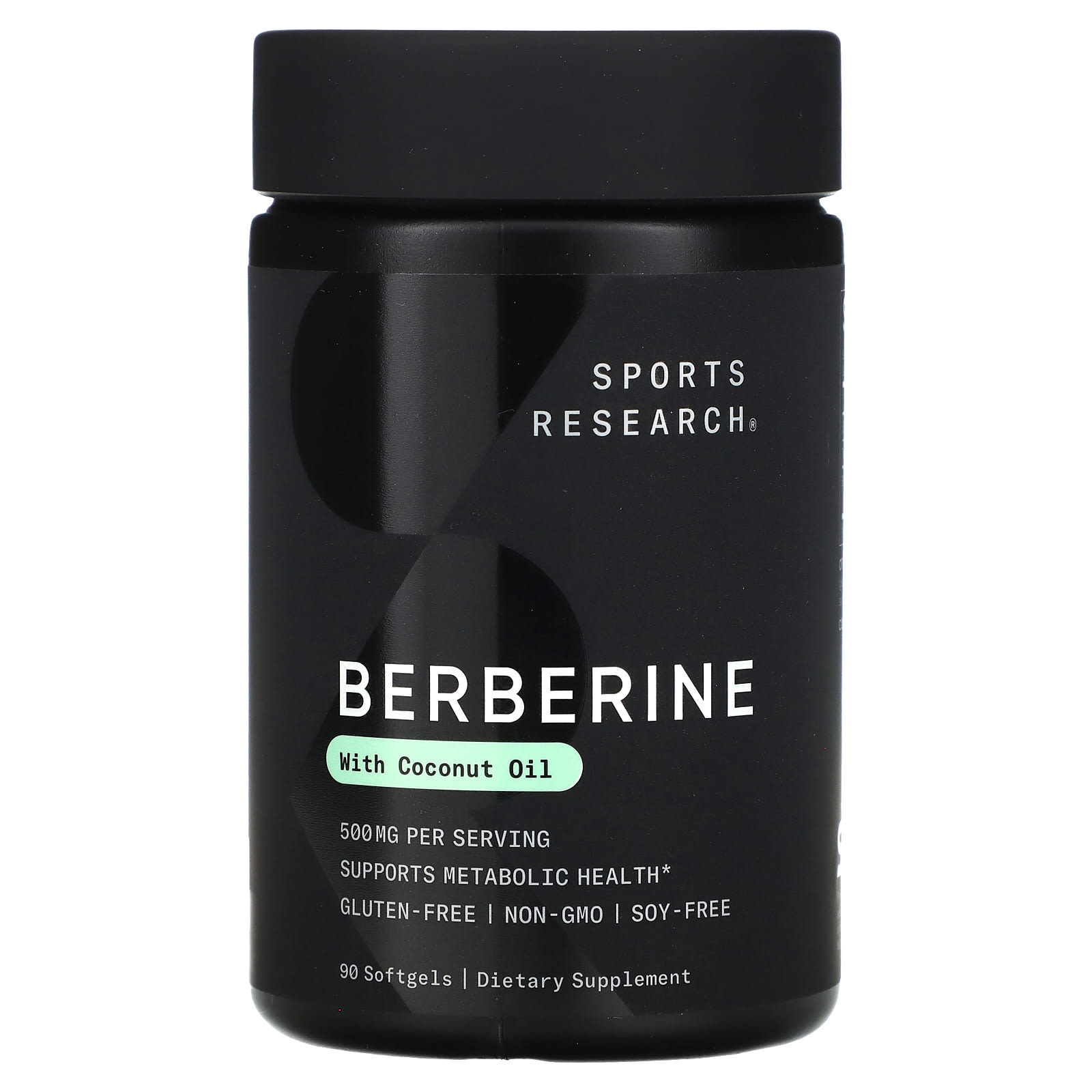 Sports Research Berberine With Coconut Oil – Berberine With Coconut Oil – 90 capsules molles — Tunisie