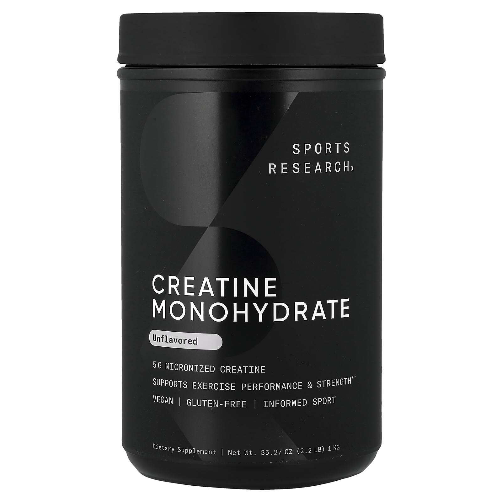 Sports Research Creatine Monohydrate – Sans arôme – 1 kg — Tunisie