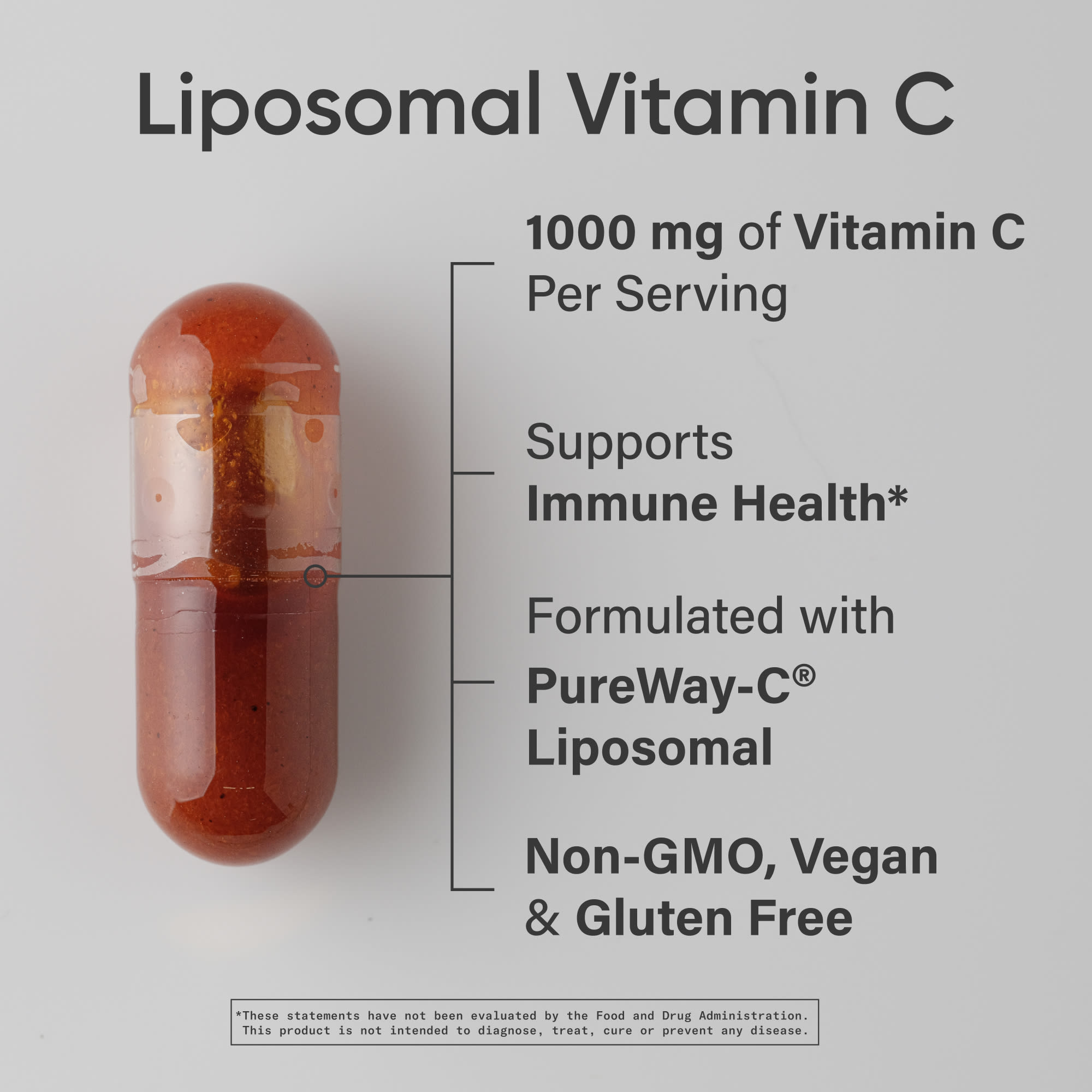 Sports Research Liposomal Vitamin C, 180 Liquid Veggie Capsules (333 mg per Capsule) — étiquette 1