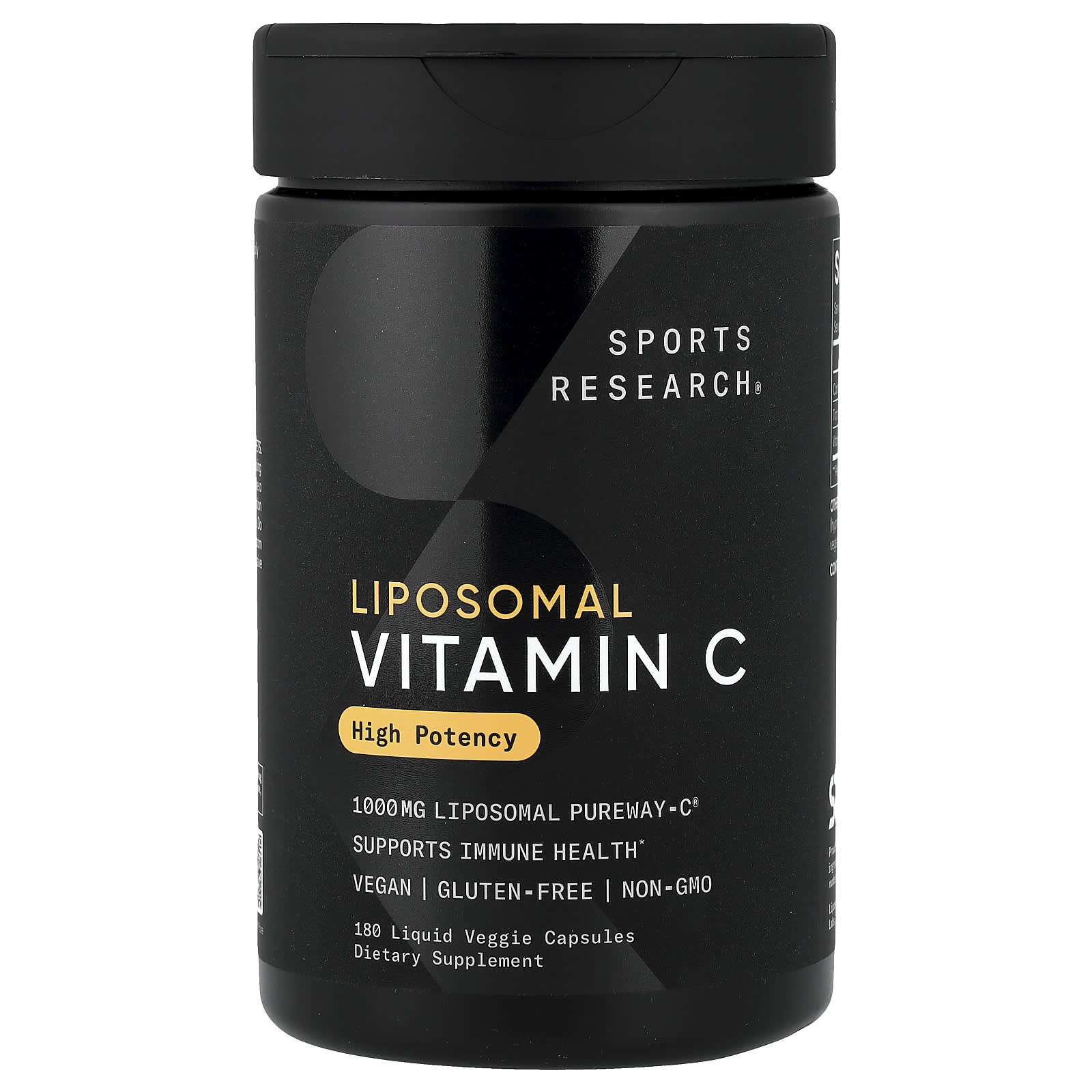 Sports Research Liposomal Vitamin C, 180 Liquid Veggie Capsules (333 mg per Capsule) — Tunisie