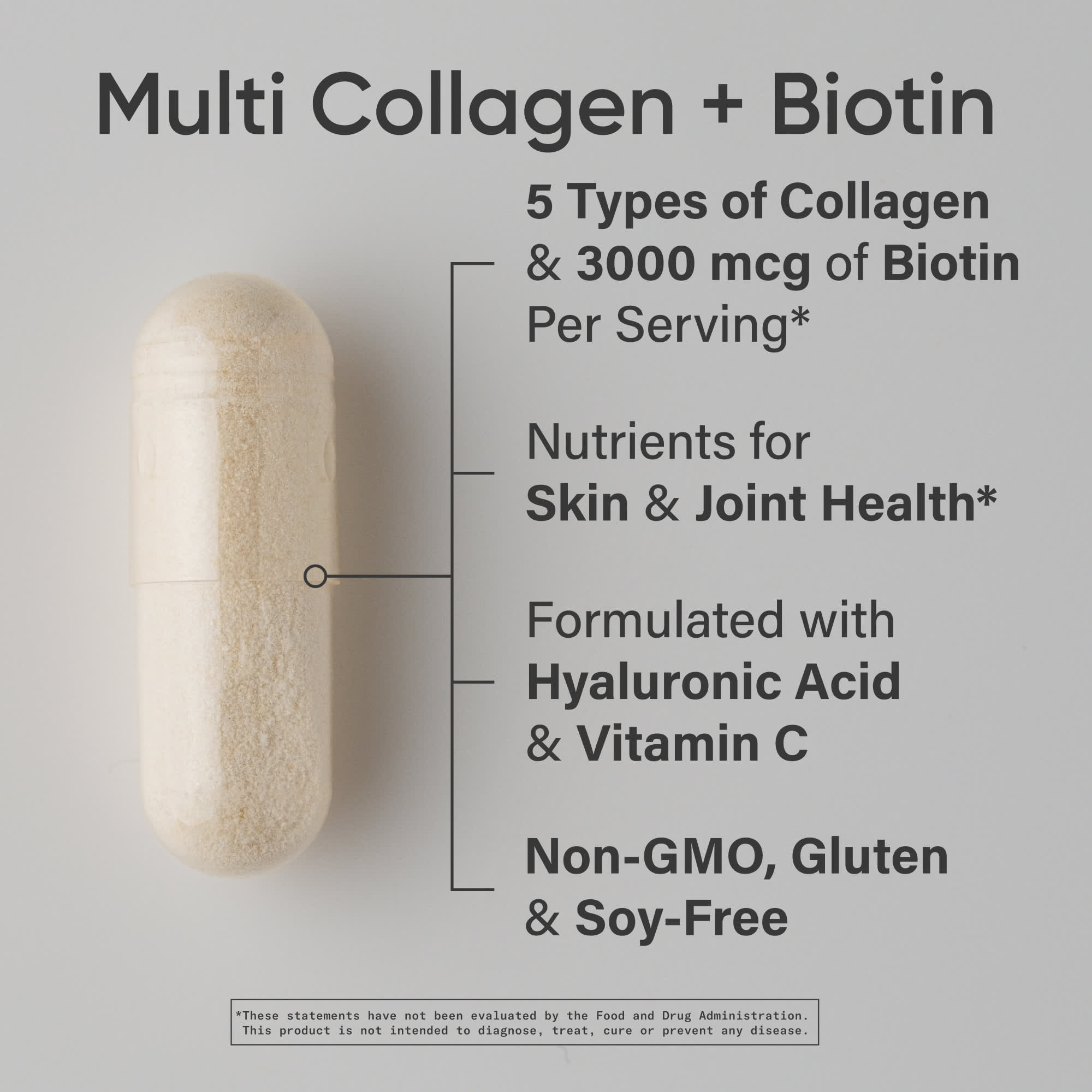 Sports Research Multi Collagen With Biotin – 90 gélules — étiquette 1
