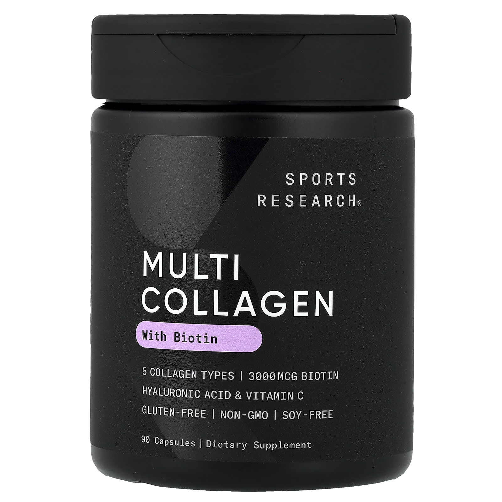 Sports Research Multi Collagen With Biotin – 90 gélules — Tunisie
