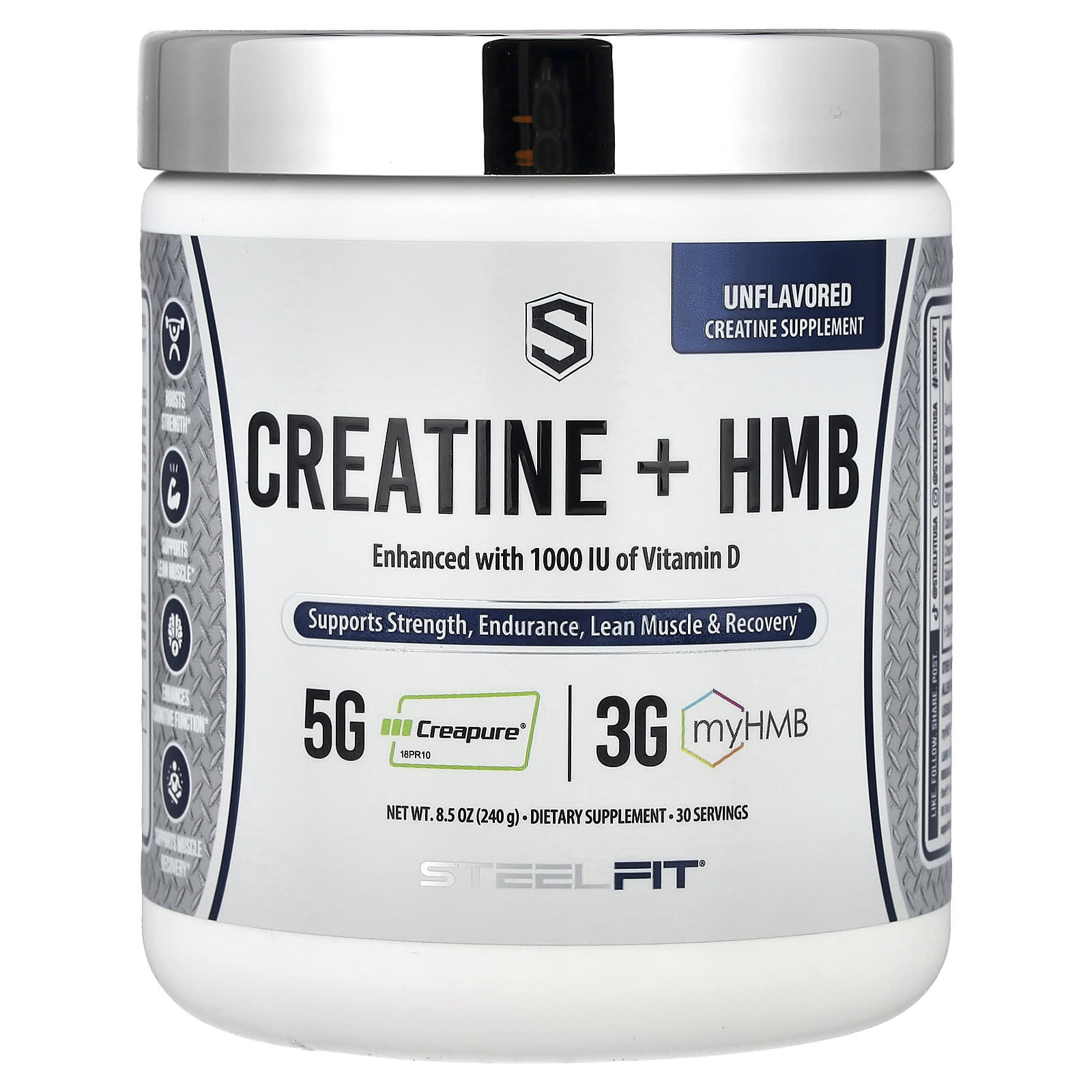 SteelFit Creatine + HMB – Sans arôme – 240 g — Tunisie