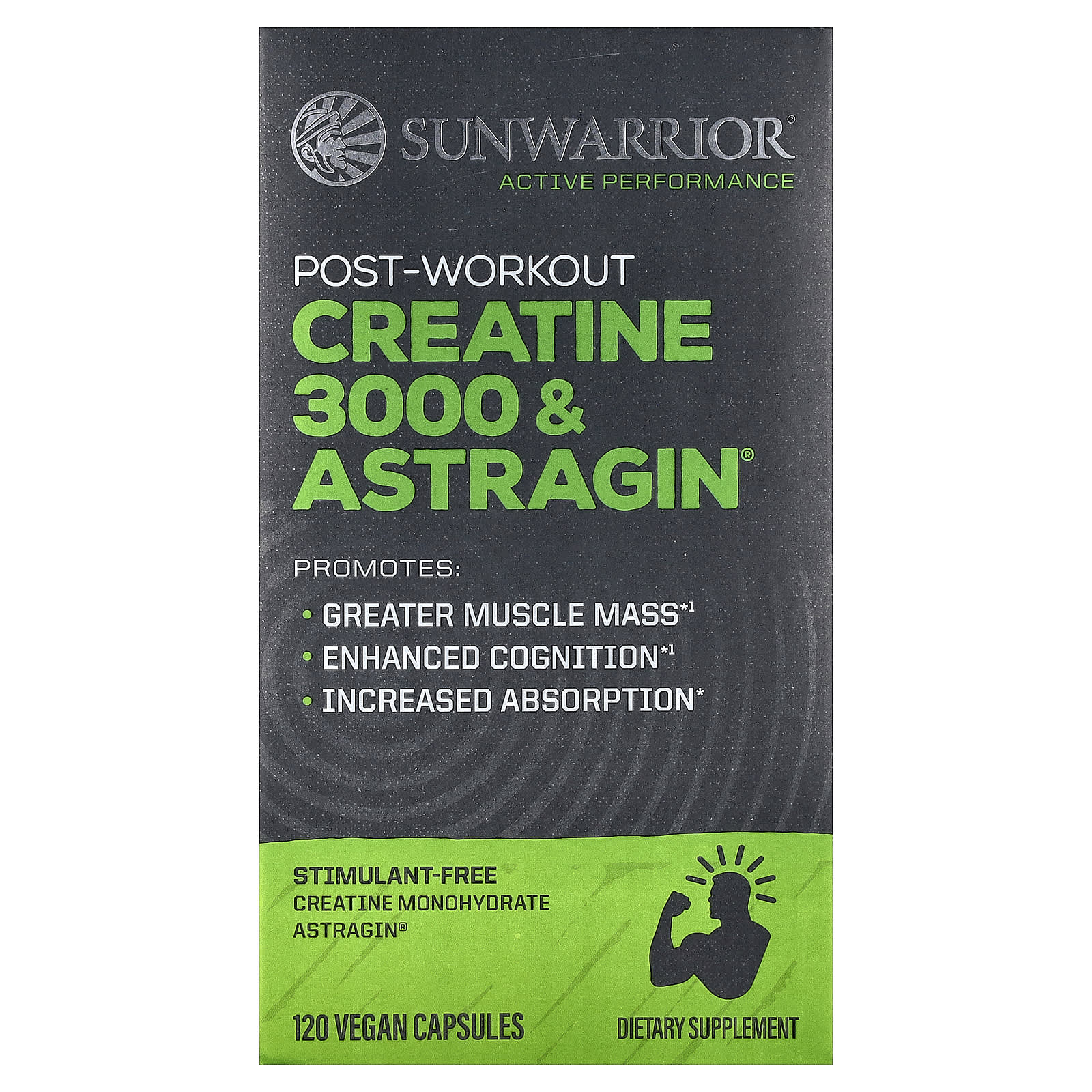 Sunwarrior Post-Workout Creatine 3000 & Astragin – 120 gélules véganes — Tunisie