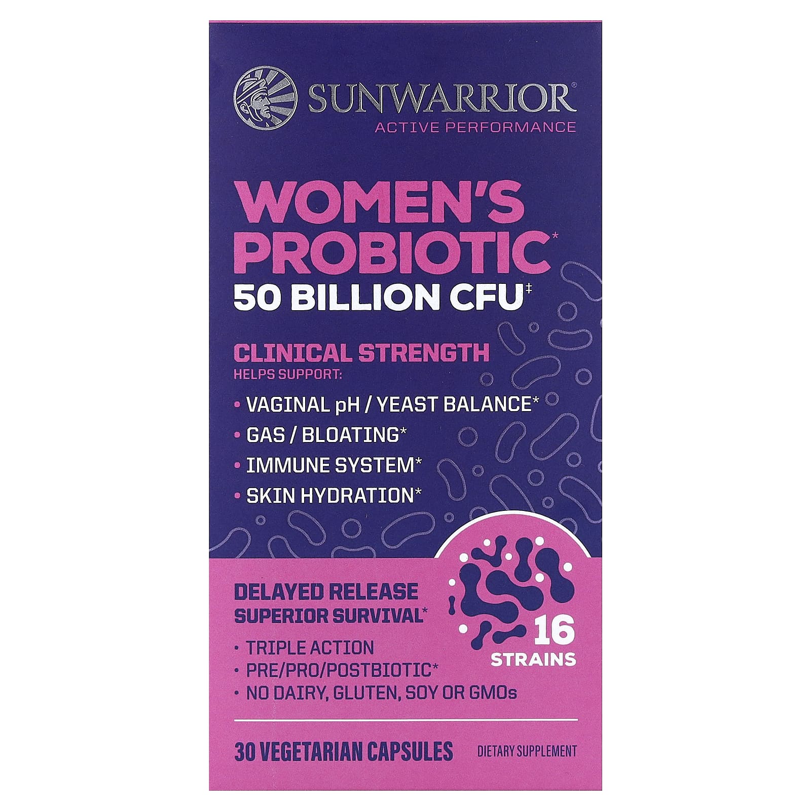 Sunwarrior Women's Probiotic – 30 gélules végétales — Tunisie