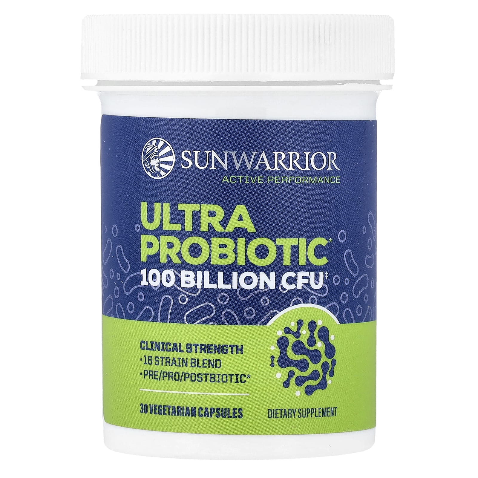 Sunwarrior Ultra Probiotic – 30 gélules végétales — étiquette 1