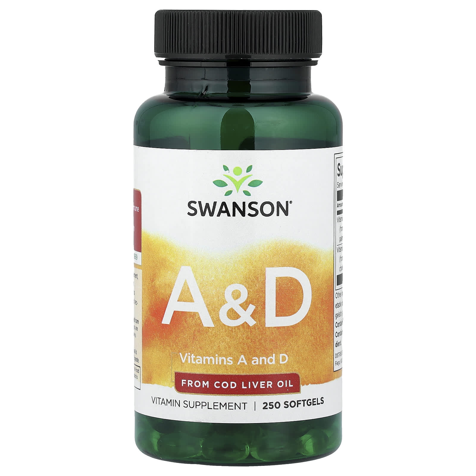 Swanson Vitamins Vitamins A & D – 250 capsules molles — Tunisie