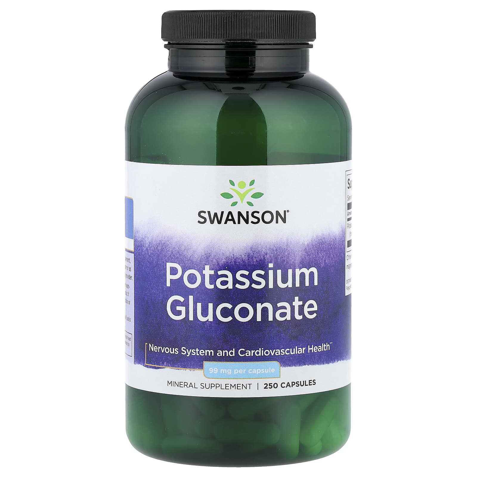 Swanson Vitamins Potassium Gluconate – 250 gélules — Tunisie