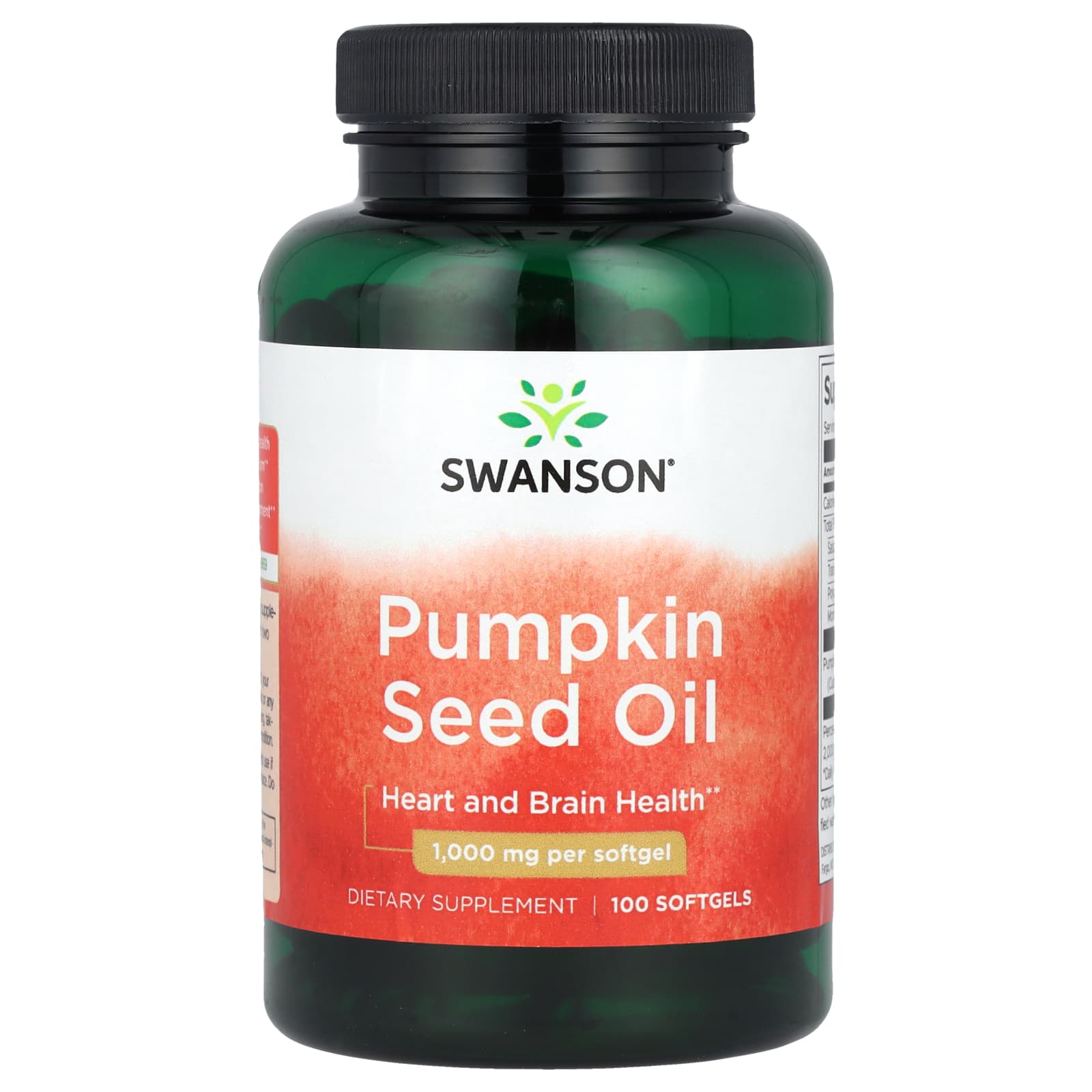 Swanson Vitamins Pumpkin Seed Oil – 100 capsules molles — Tunisie