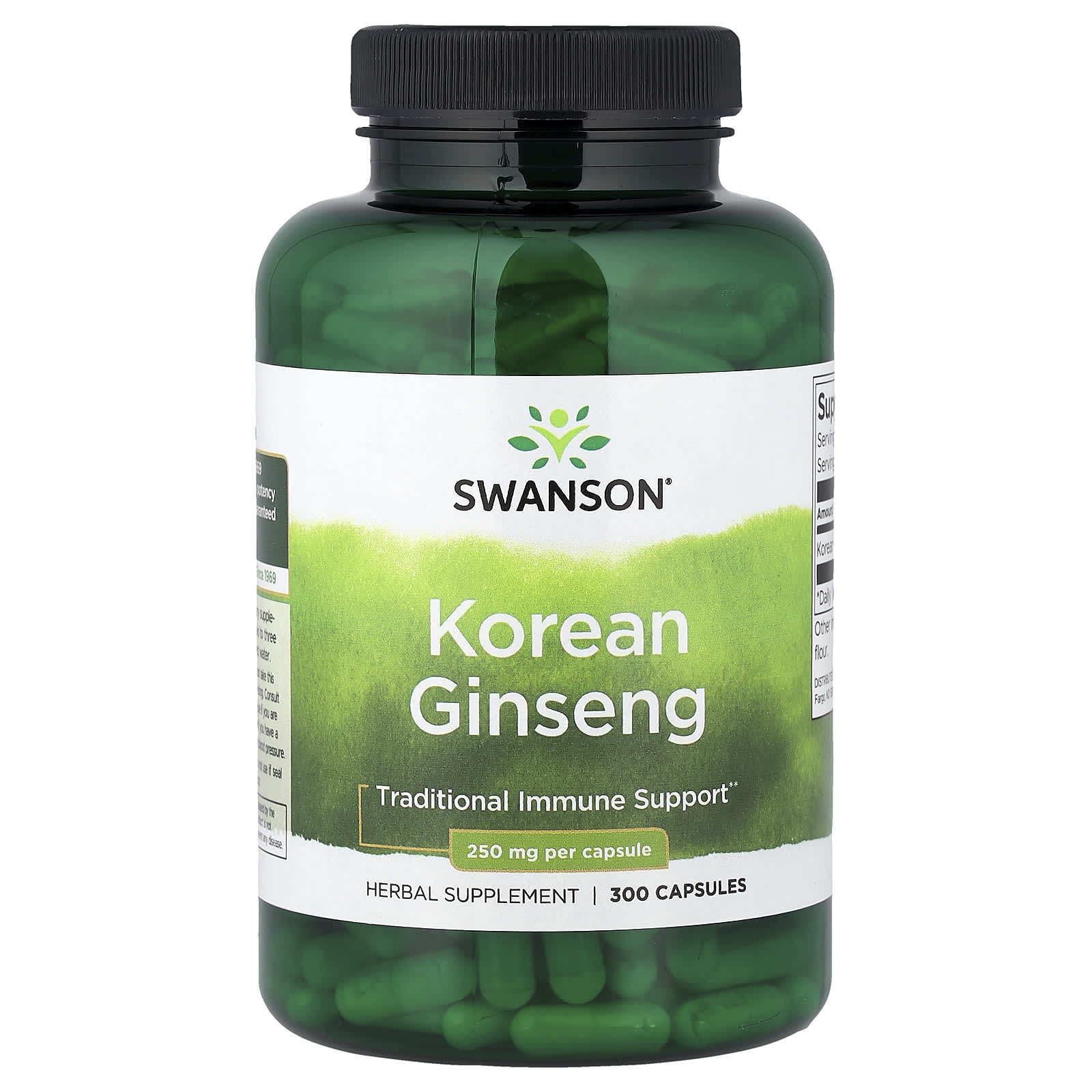 Swanson Vitamins Korean Ginseng – 300 gélules — Tunisie