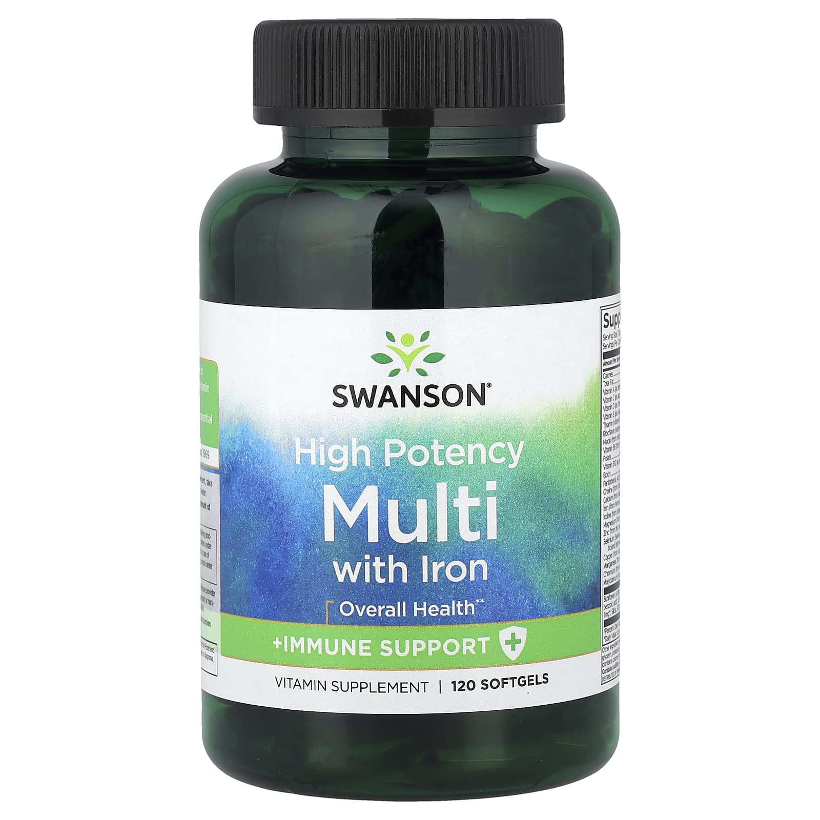 Swanson Vitamins Multi With Iron, High Potency – 120 capsules molles — Tunisie