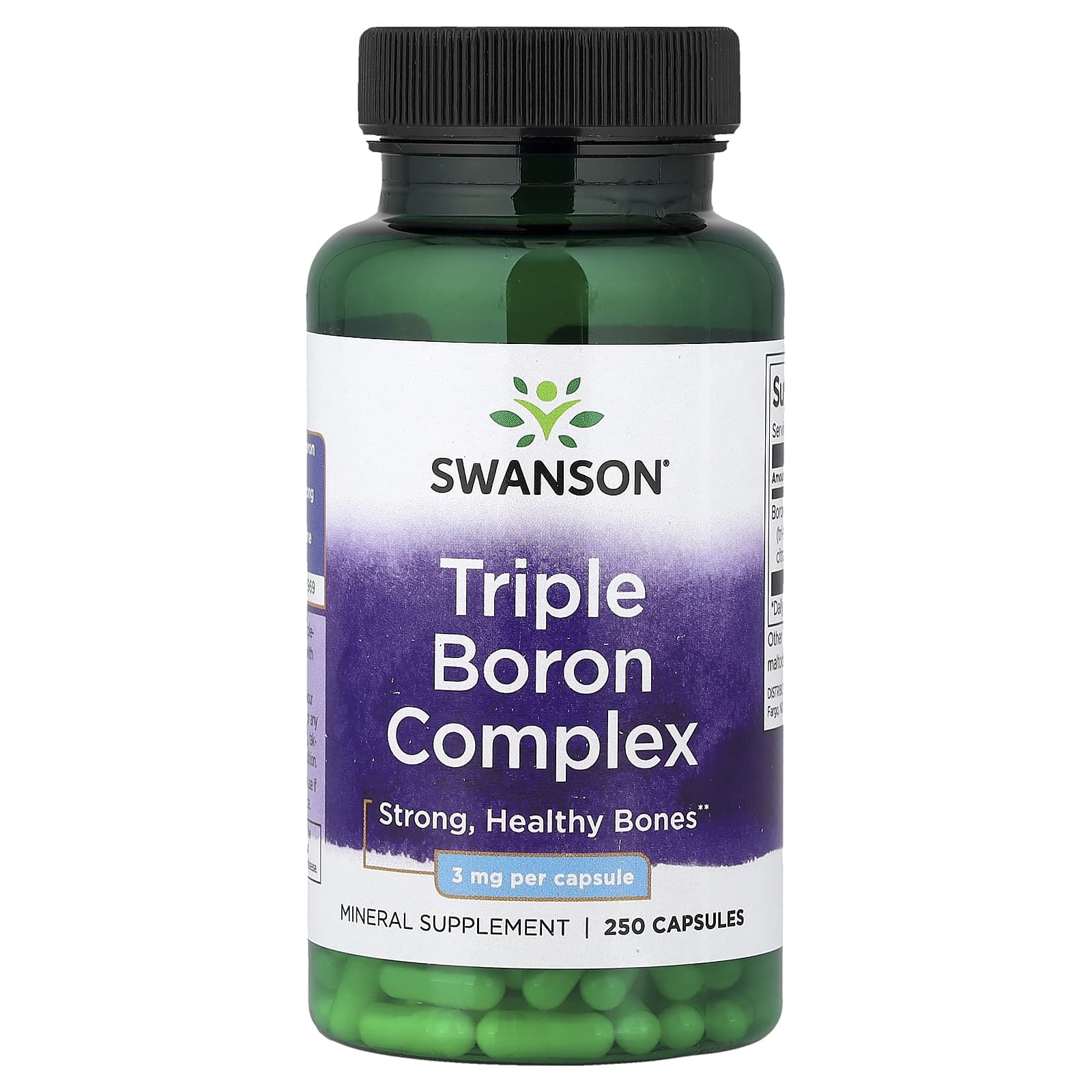Swanson Vitamins Triple Boron Complex – 250 gélules — Tunisie