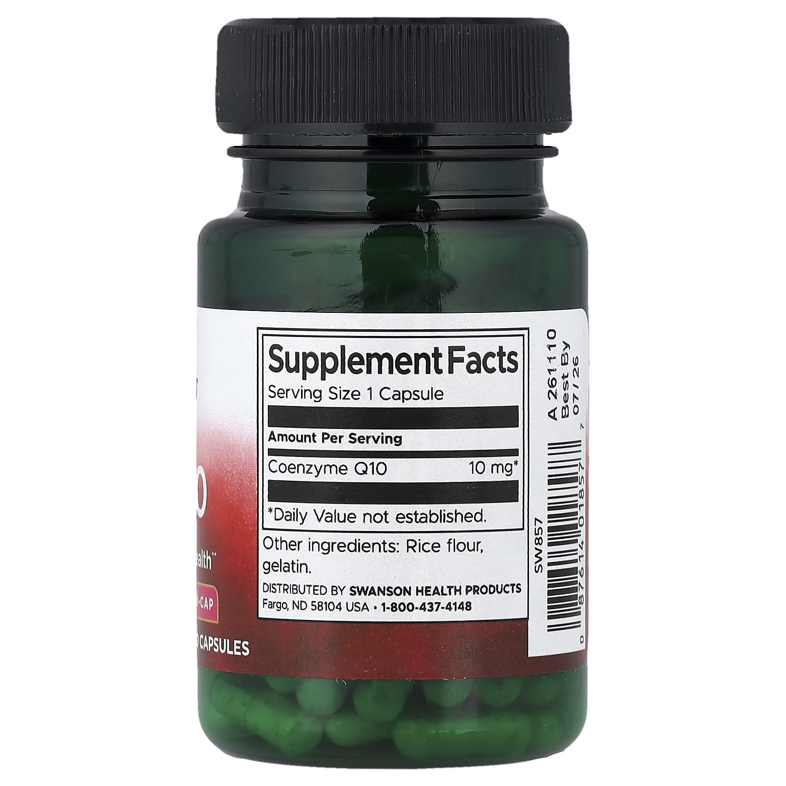 Swanson Vitamins CoQ10 – 100 gélules — photo 2 sur 2