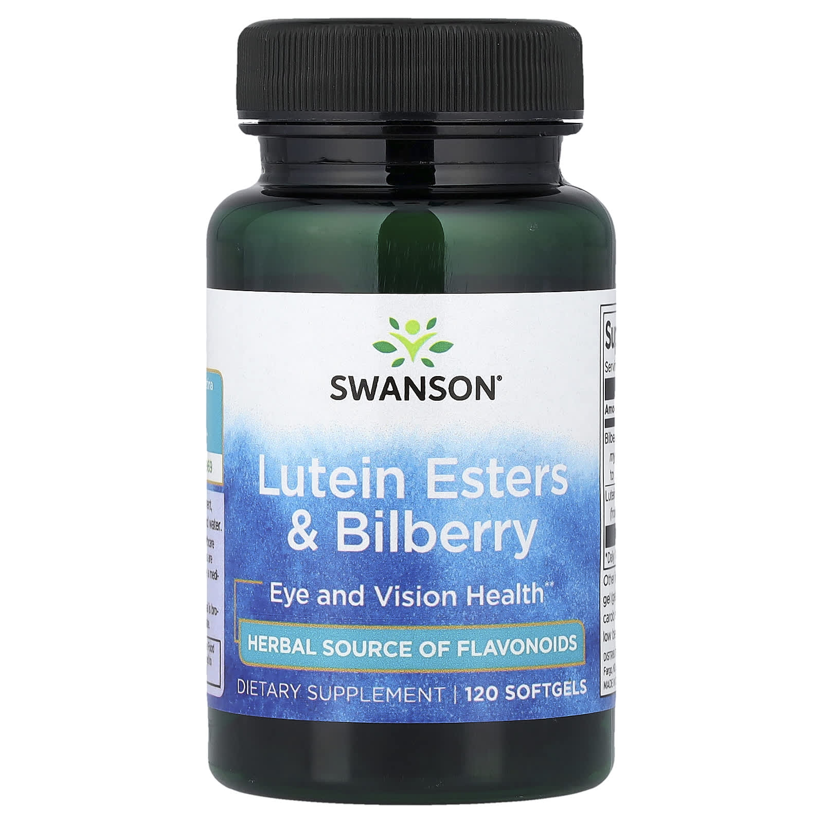 Swanson Vitamins Lutein Esters & Bilberry – Lutein Esters & Bilberry – 120 capsules molles — Tunisie
