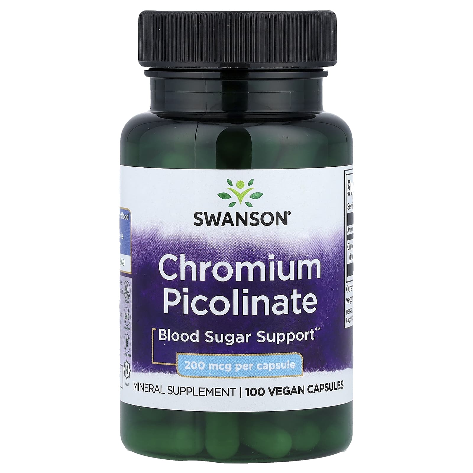 Swanson Vitamins Chromium Picolinate – 100 gélules véganes — Tunisie