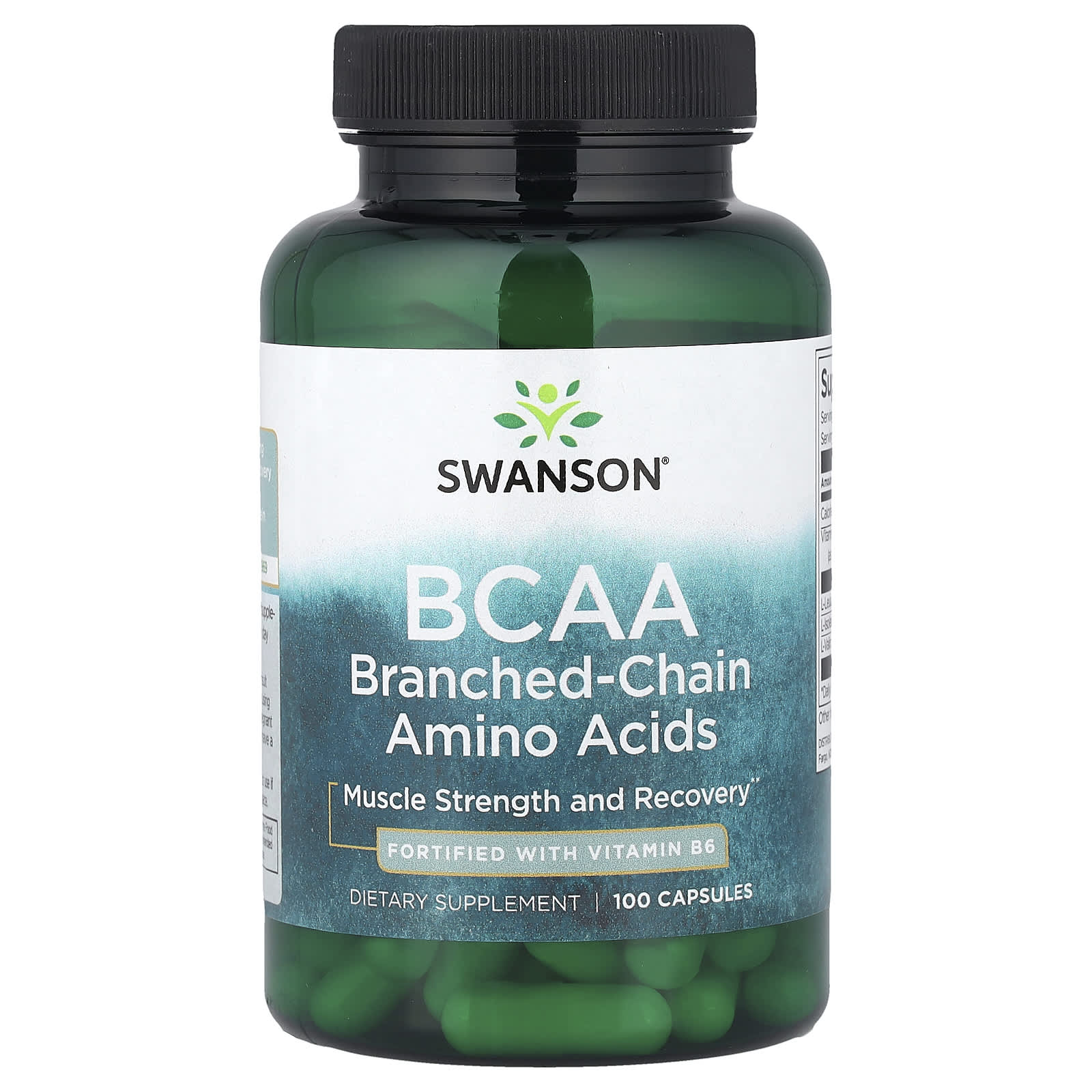 Swanson Vitamins BCAA – 100 gélules — Tunisie