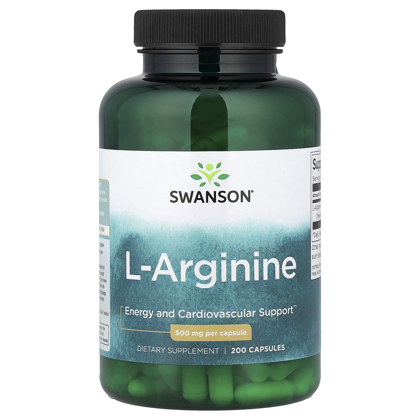 Swanson Vitamins L-Arginine – 200 gélules — Tunisie