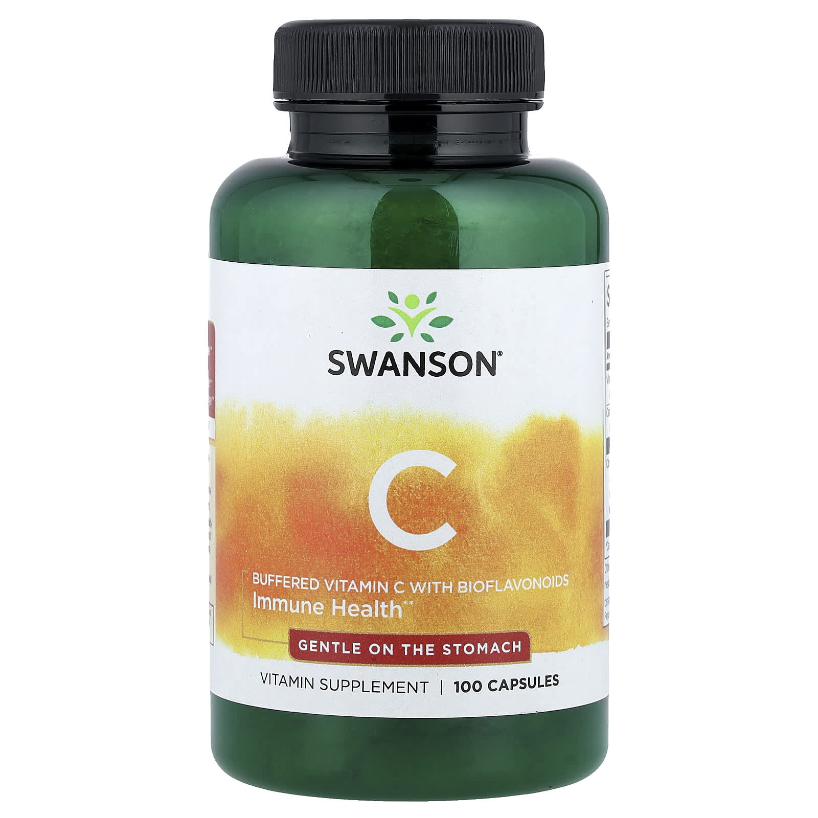 Swanson Vitamins Buffered Vitamin C with Bioflavonoids – 100 gélules — Tunisie