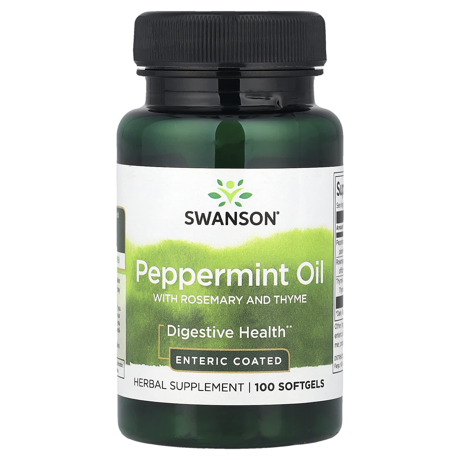 Swanson Vitamins Peppermint Oil with Rosemary and Thyme – Peppermint Oil with Rosemary and Thyme – 100 capsules molles — Tunisie