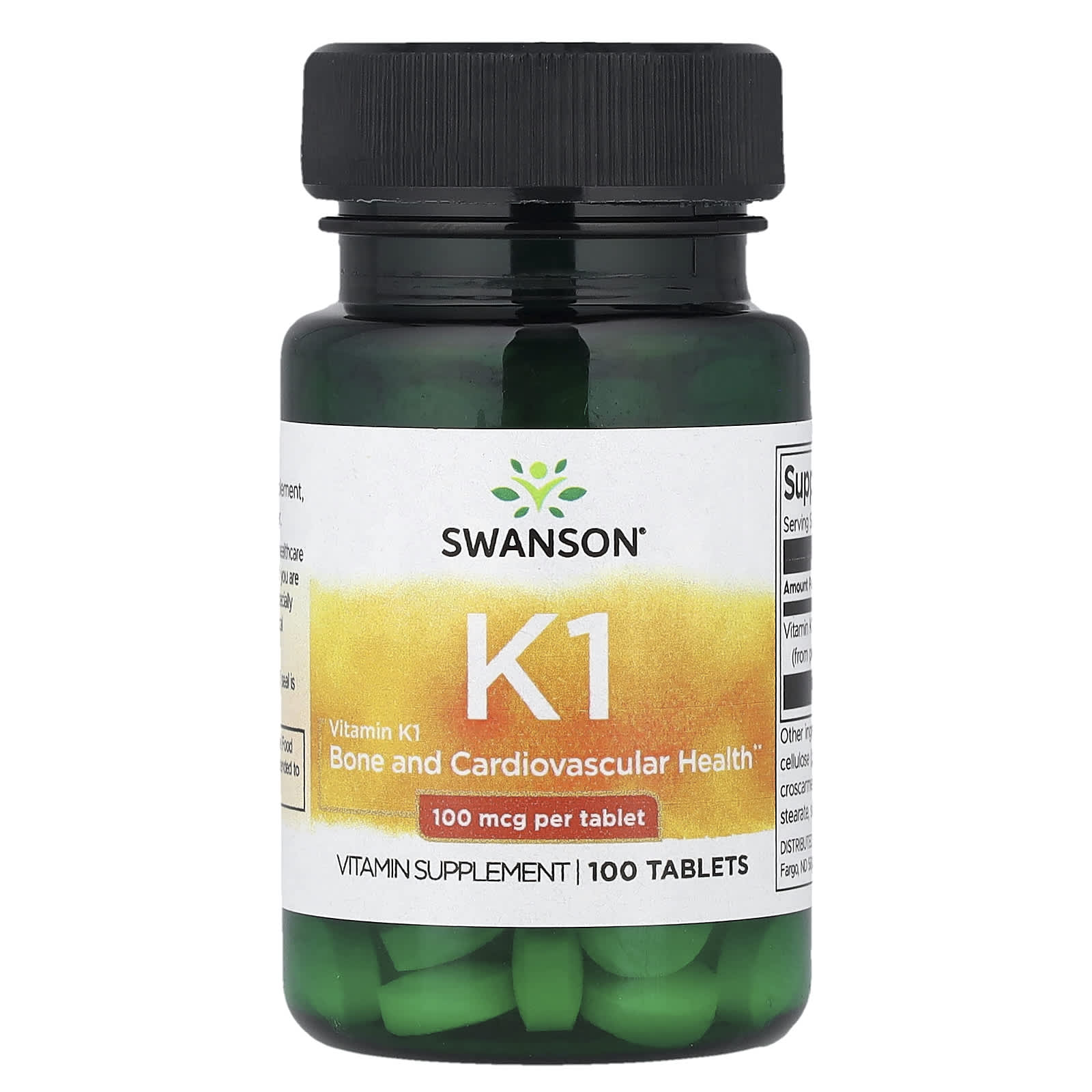 Swanson Vitamins Vitamin K1 – 100 comprimés — Tunisie