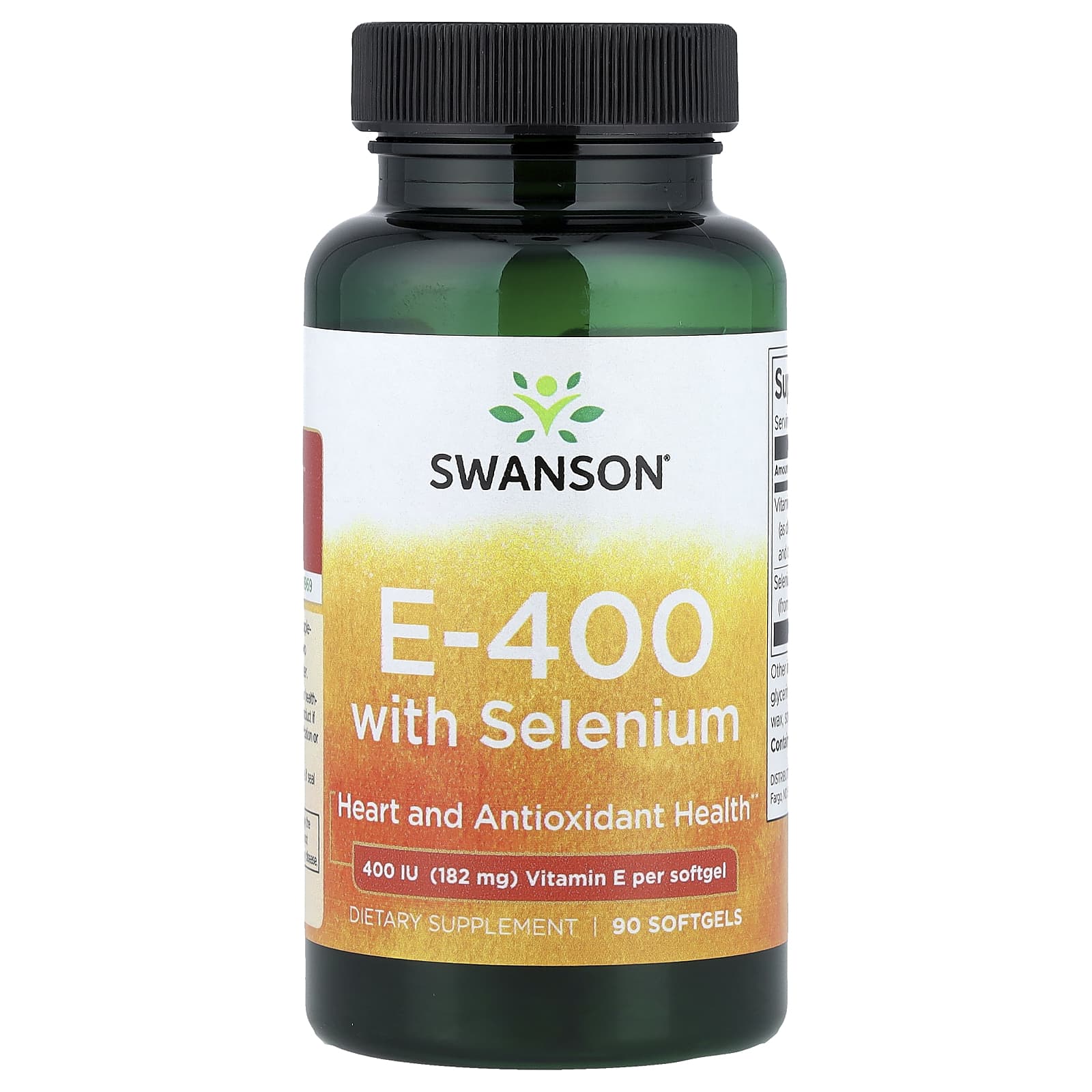 Swanson Vitamins E-400 With Selenium – 90 capsules molles — Tunisie