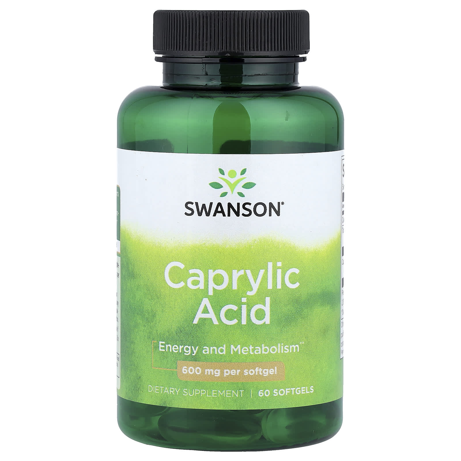 Swanson Vitamins Caprylic Acid – 60 capsules molles — Tunisie
