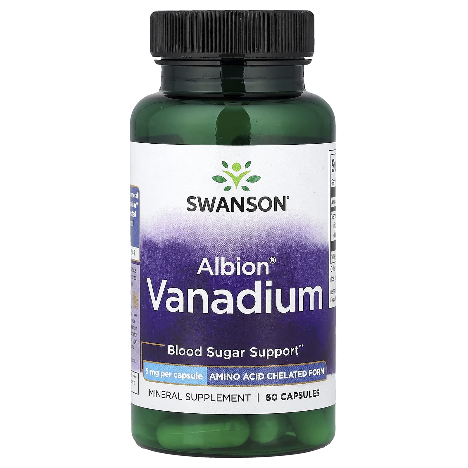 Swanson Vitamins Albion Vanadium – 60 gélules — Tunisie