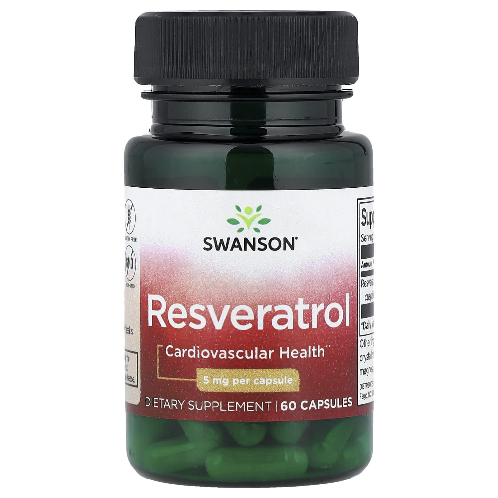 Swanson Vitamins Resveratrol – 60 gélules — Tunisie