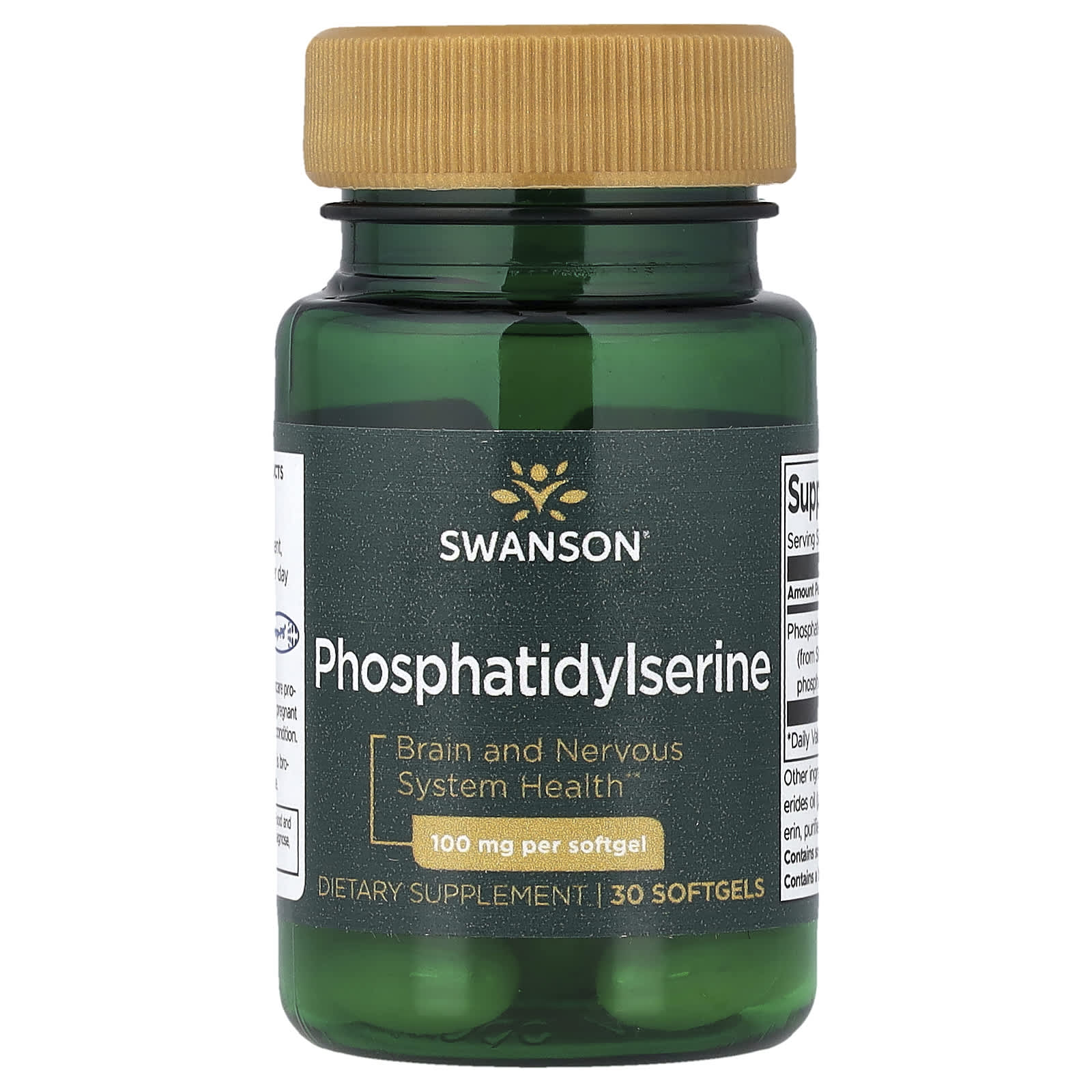 Swanson Vitamins Phosphatidylserine – 30 capsules molles — Tunisie